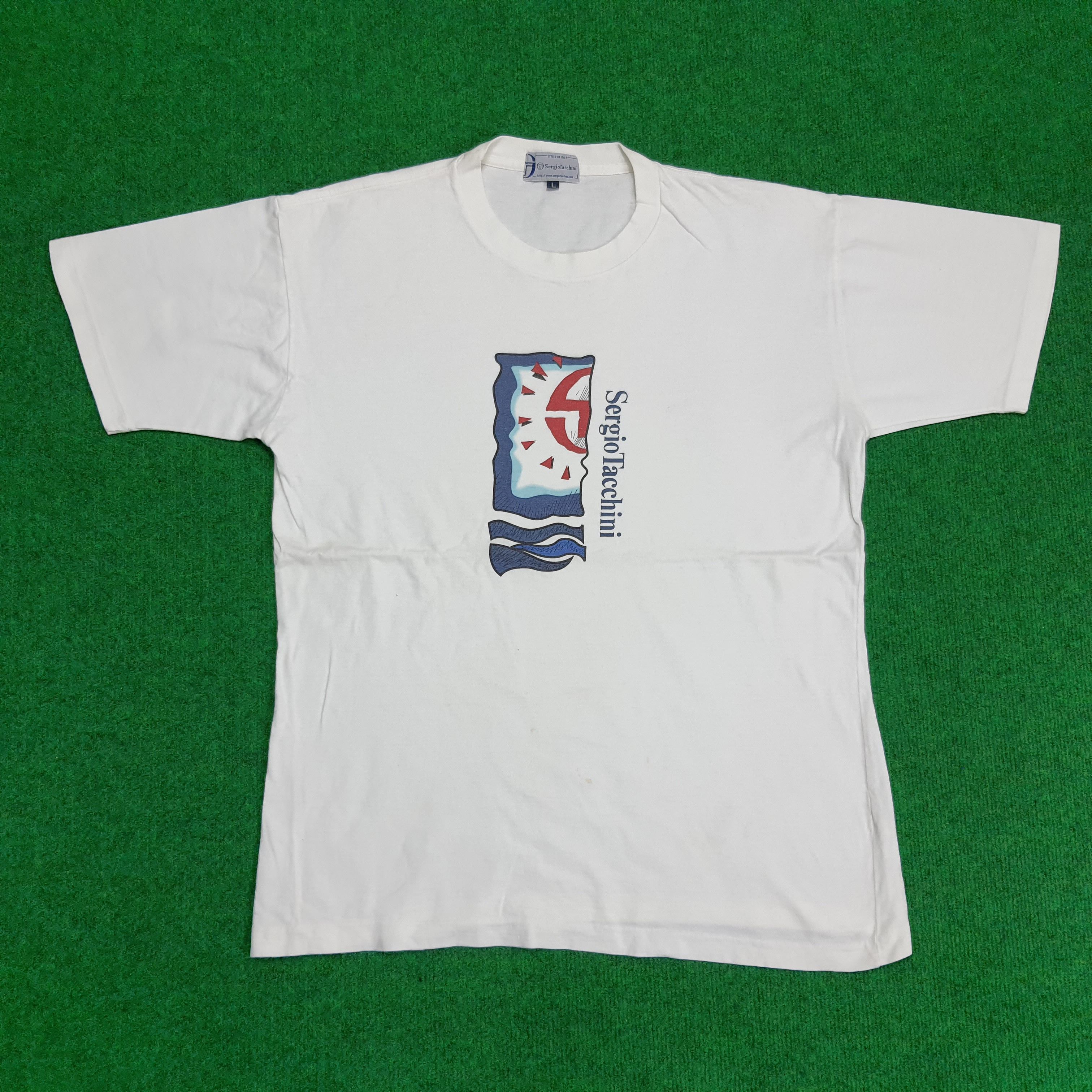 Sergio Tacchini × Vintage Vintage Sergio Tacchini T-Shirt Size US L / EU 52-54 / 3 - 1 Thumbnail