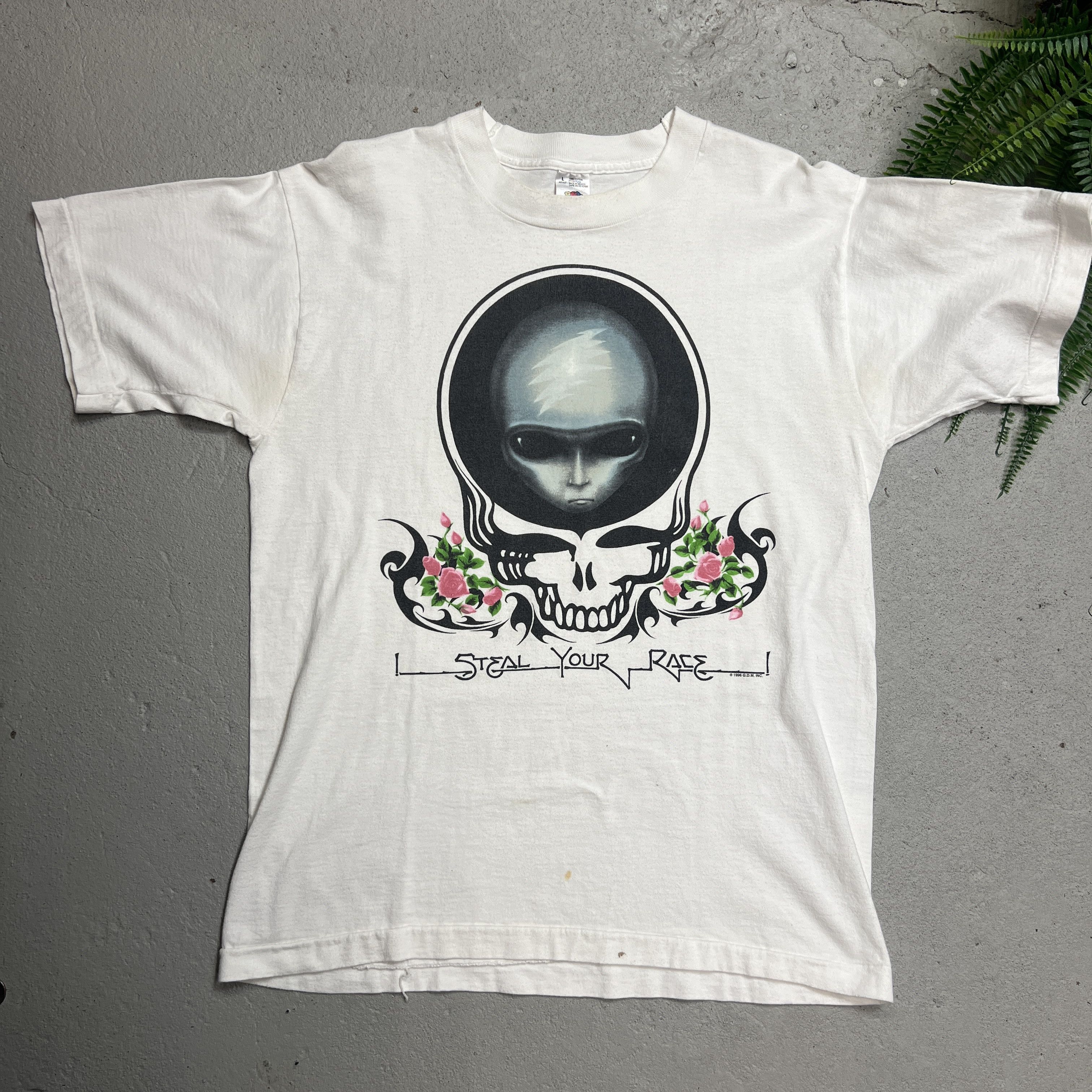 Fruit Of The Loom × Grateful Dead × Vintage 1996 Grateful Dead Alien I Steal Your Race Promo Tee Size US L / EU 52-54 / 3 - 2 Thumbnail