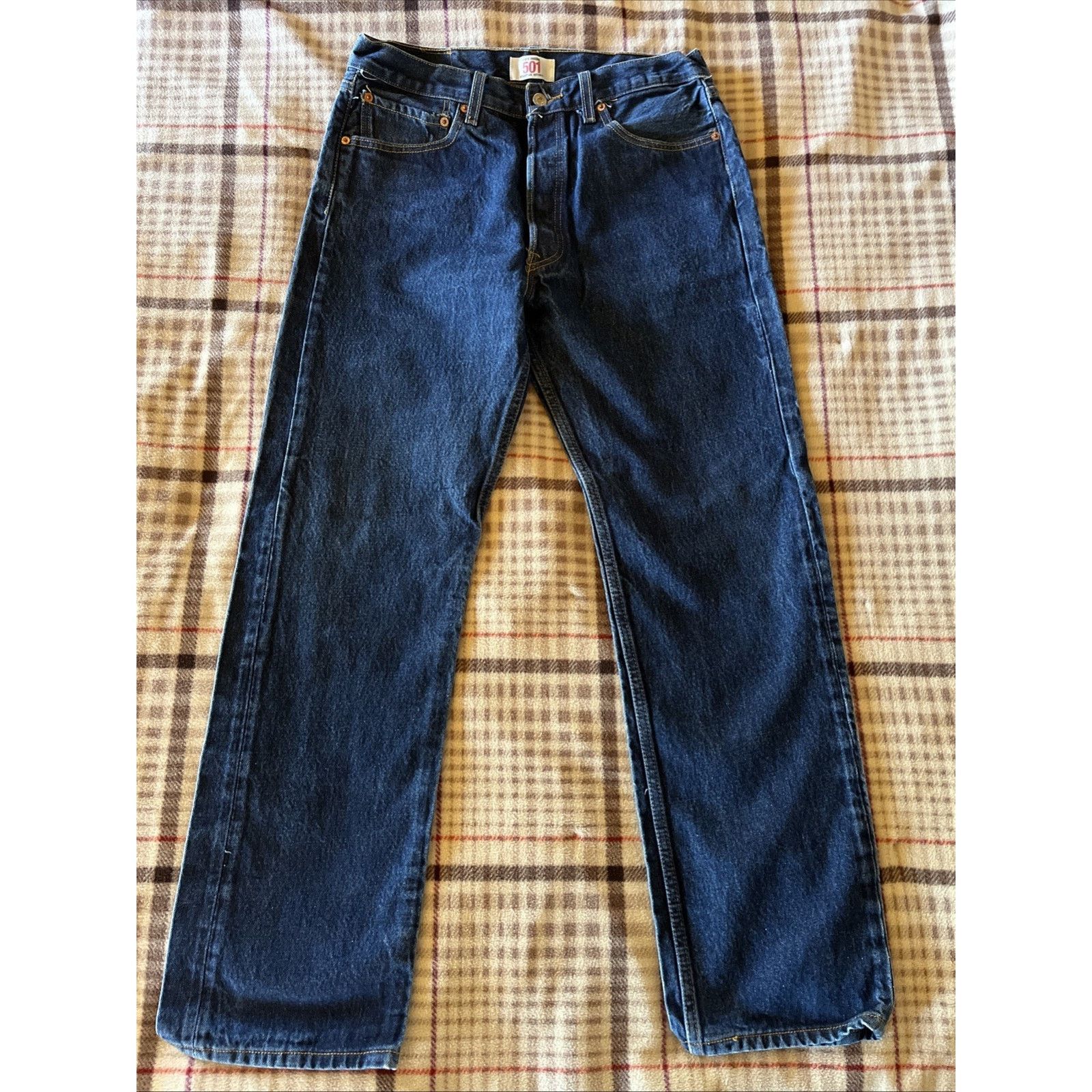 Levi's Vtg Levis 501xx Jeans Blue Denim Button Med Wash Mens 32x31 Size US 32 / EU 48 - 2 Thumbnail