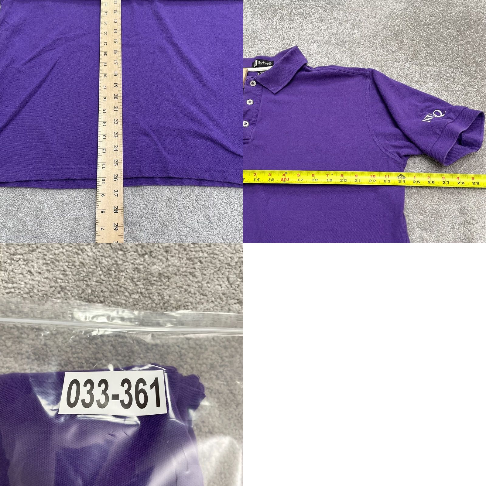 Vintage Hartwell Polo Shirt Mens Large Purple Combed Cotton Short Sleeve Classic Casual Regular Fit Shirt Size US L / EU 52-54 / 3 - 8 Thumbnail