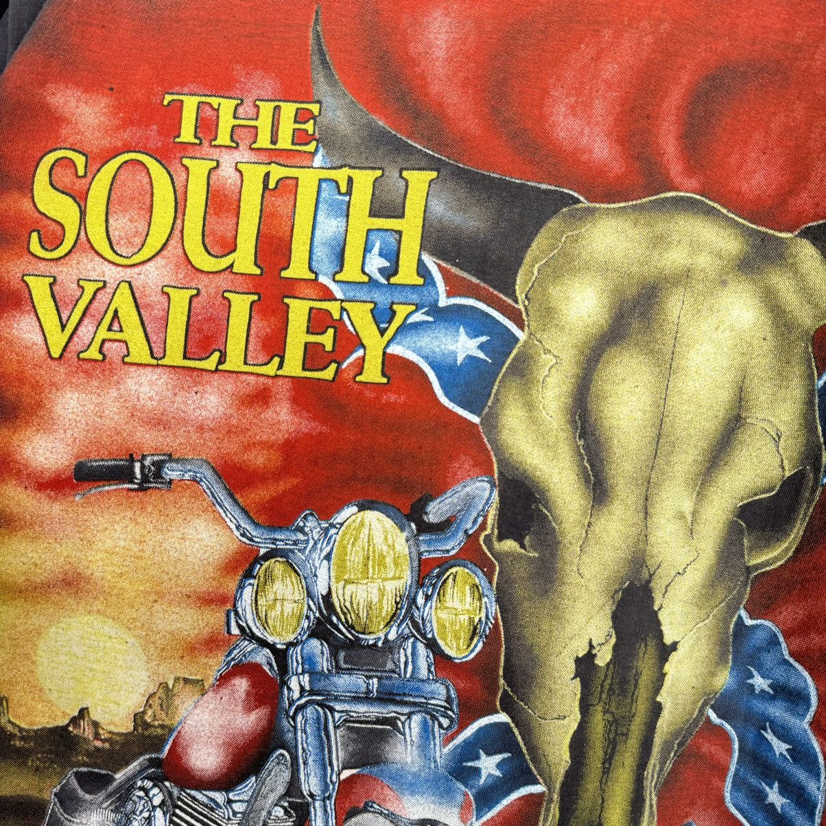 Harley Davidson Vintage 90s The South Valley KSN Motorcycles Faded T Shirt Size US L / EU 52-54 / 3 - 3 Thumbnail