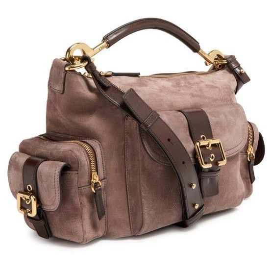 Chloe Chloe Camera Dark Taupe Suede Shoulder Bag New & Authentic Size ONE SIZE - 2 Thumbnail