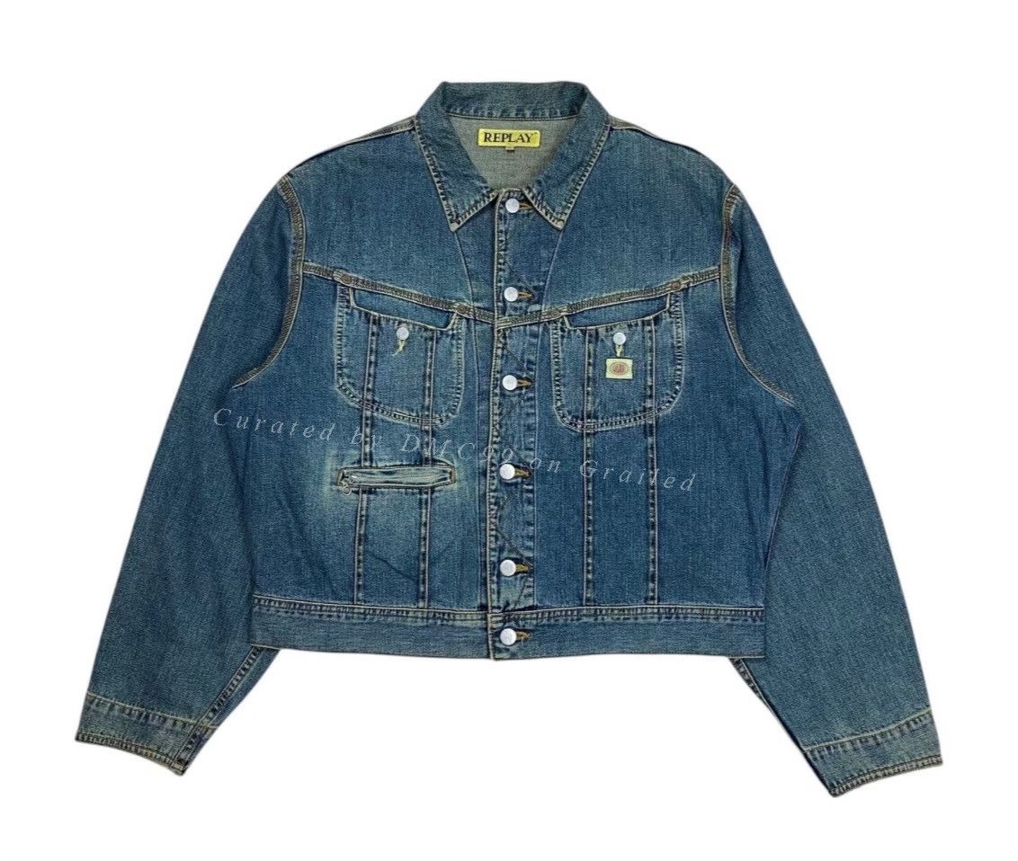 Vintage Vintage Replay 80s-90s Zippered Denim Jacket Size US M / EU 48-50 / 2 - 1 Thumbnail