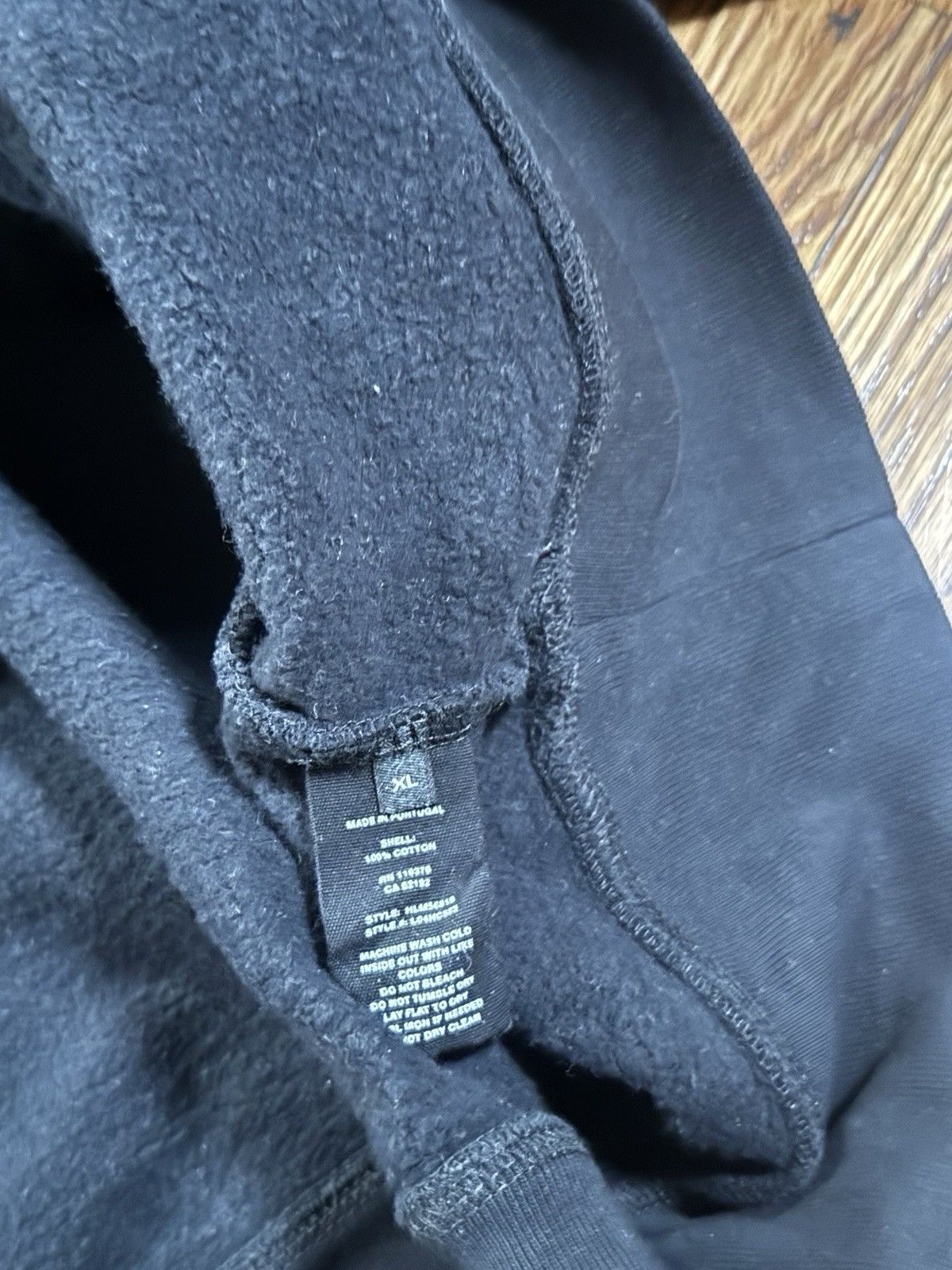 Helmut Lang Mens Helmut Lang Black Funnel Neck Sweatshirt Size XL Size US XL / EU 56 / 4 - 3 Thumbnail
