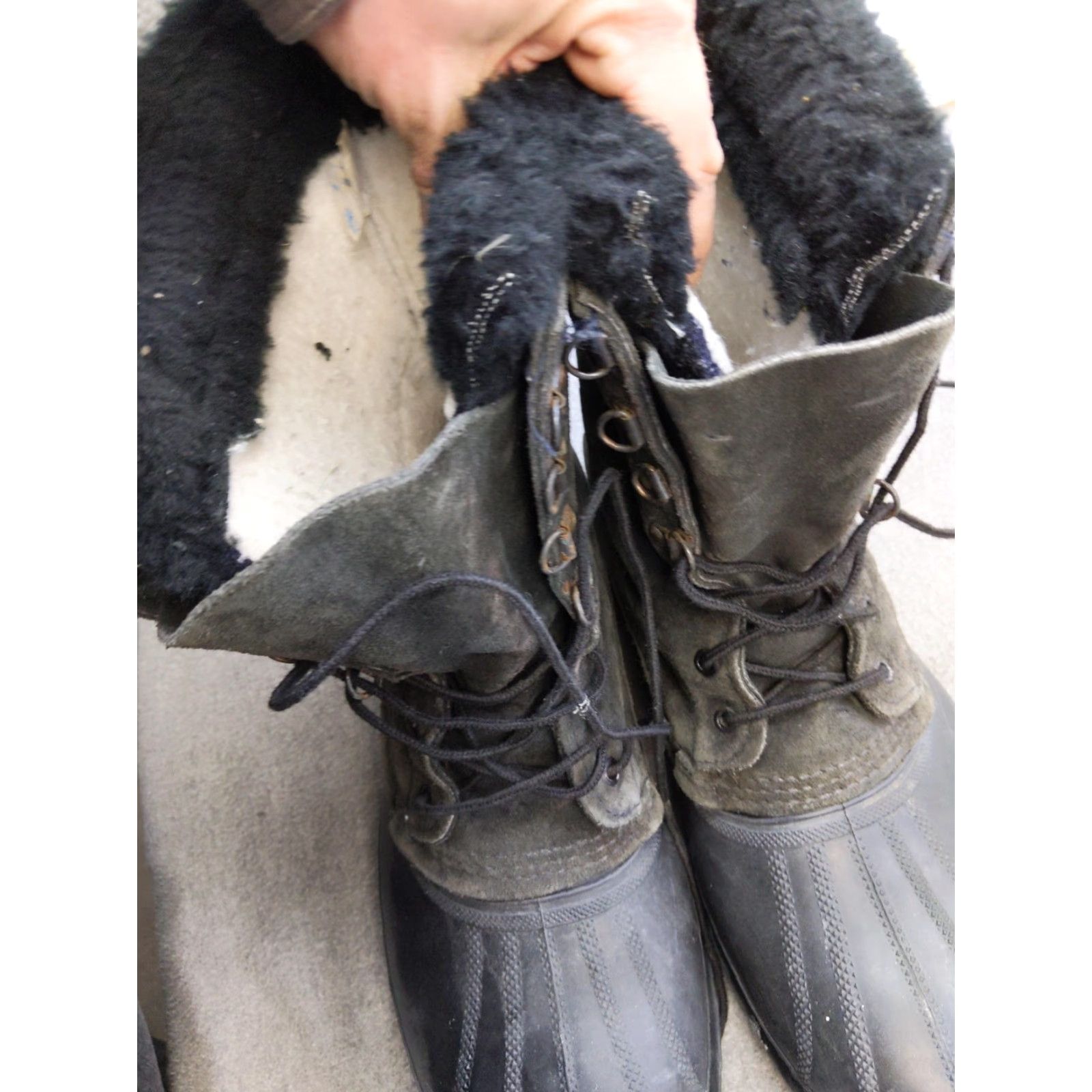 Sorel Crusader Men\'s Brown Insulated Lace-Up Winter Boots, SZ 12 VINTAGE Sorel Crusader Boots Mens 11 Black Suede Winter Snow  main image 4