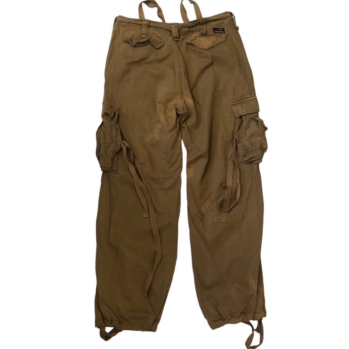 Abercrombie Heavy Destruction Stone Wash Cargo Tech Pants