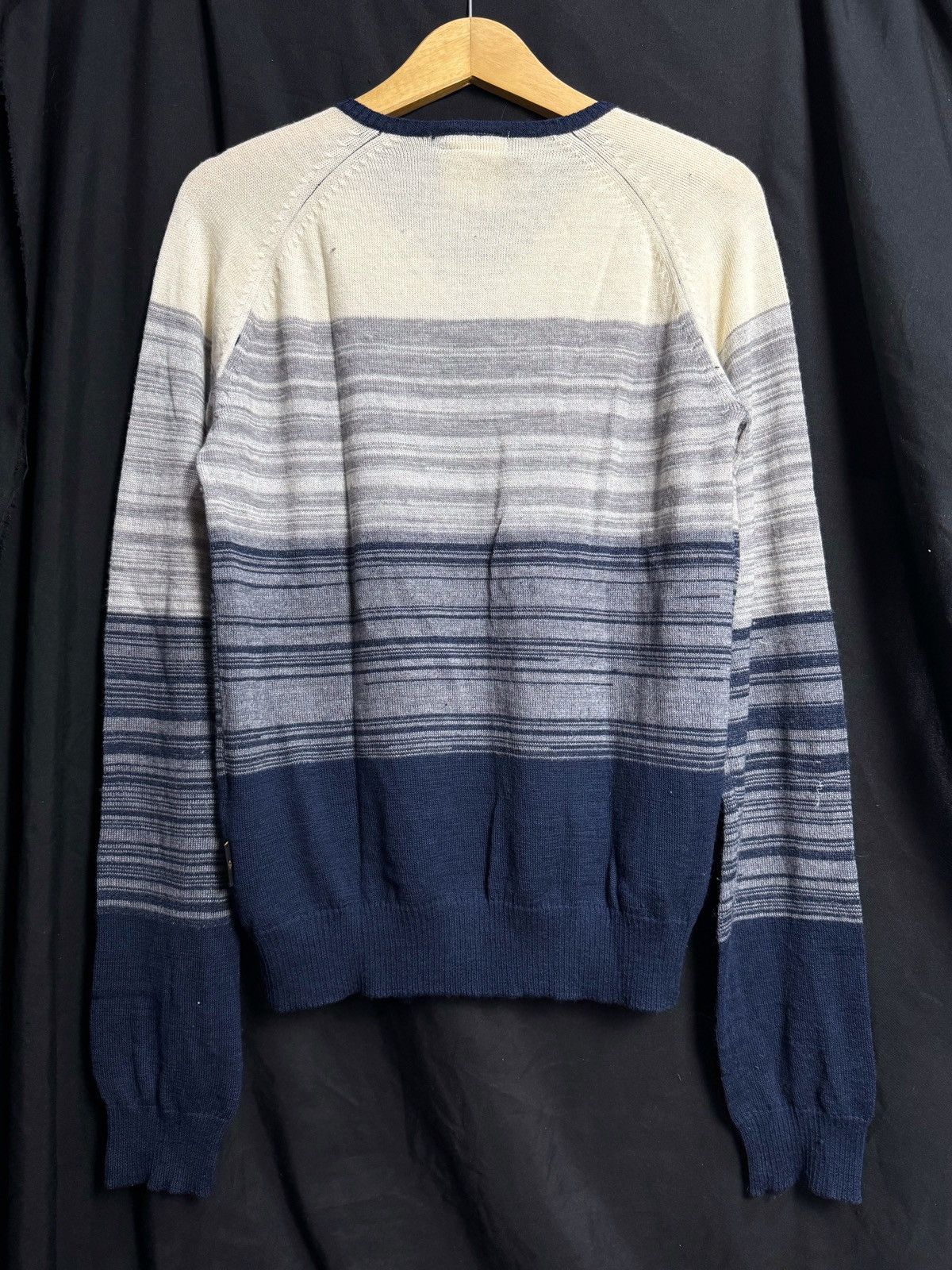 If Six Was Nine × Japanese Brand × Le Grande Bleu (L.G.B.) Distressed Morgan Homme Knit Long Sleeve Size US M / EU 48-50 / 2 - 3 Thumbnail