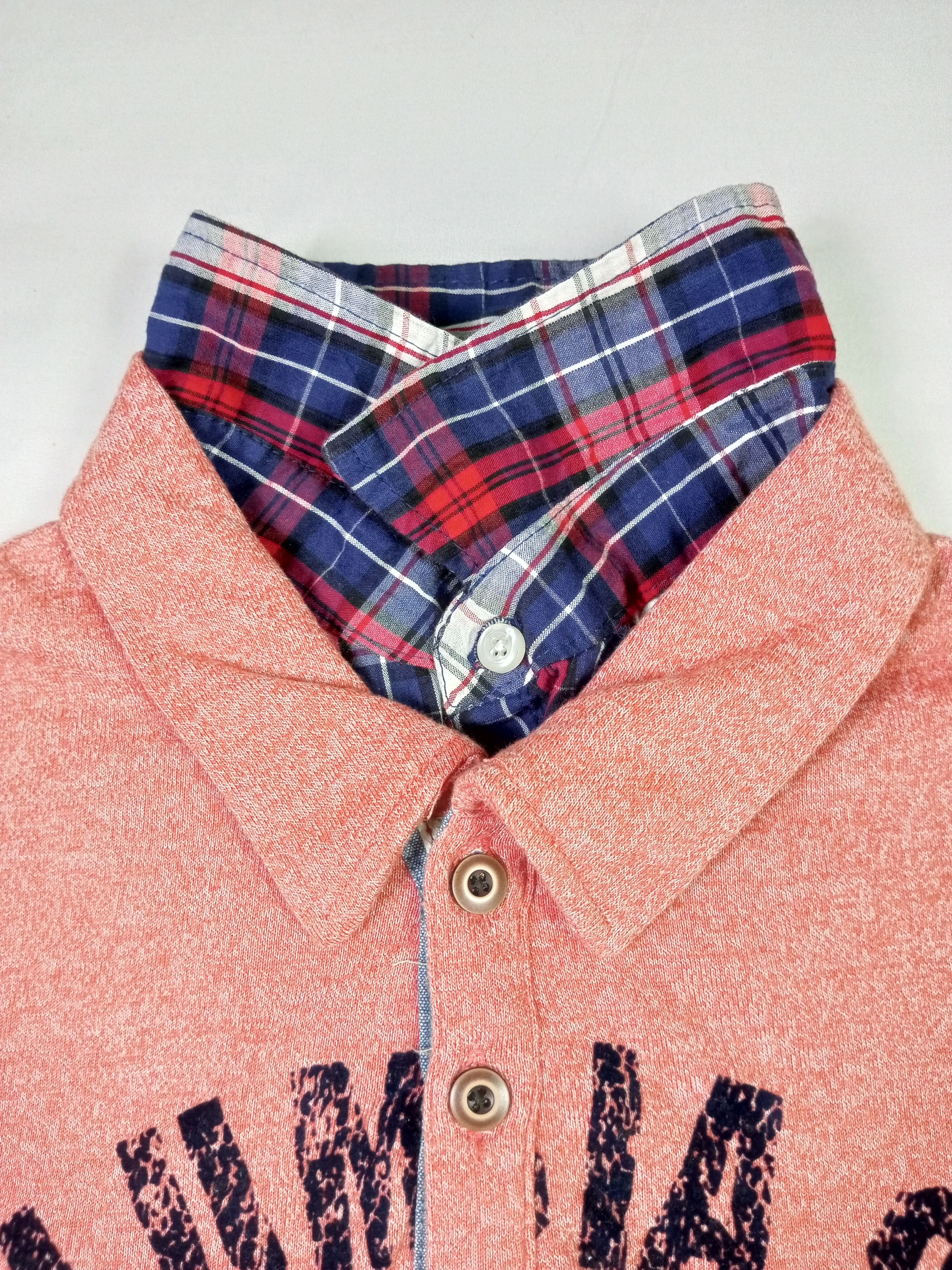 Japanese Brand Perpetual "TRENZA" Double colar and Double layer polo shirt Size US L / EU 52-54 / 3 - 7 Thumbnail