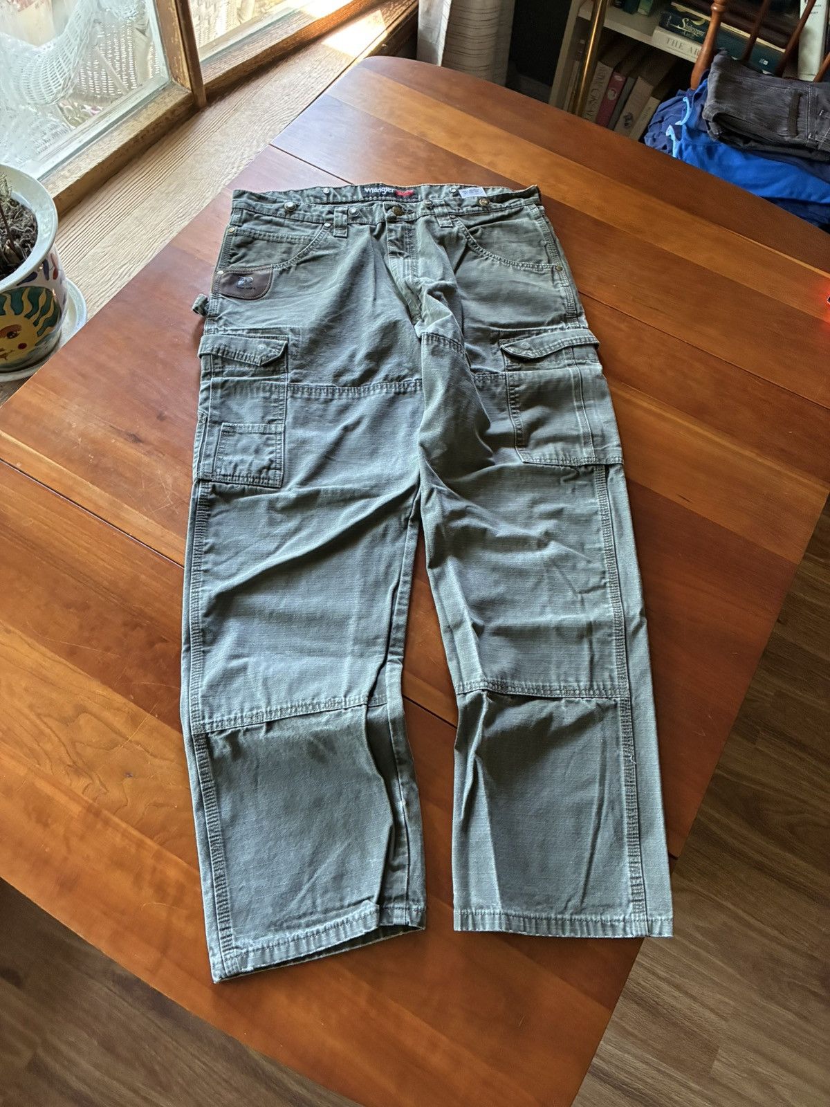 Wrangler Vintage faded Riggs double knee carpenter pants Size US 36 / EU 52 - 4 Thumbnail