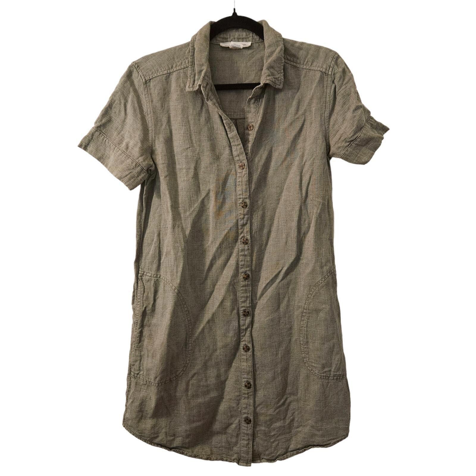 Lucky Brand Lucky Brand Short Sleeve Button-Up Dress - SZ Small Size S / US 4 / IT 40 - 1 Thumbnail