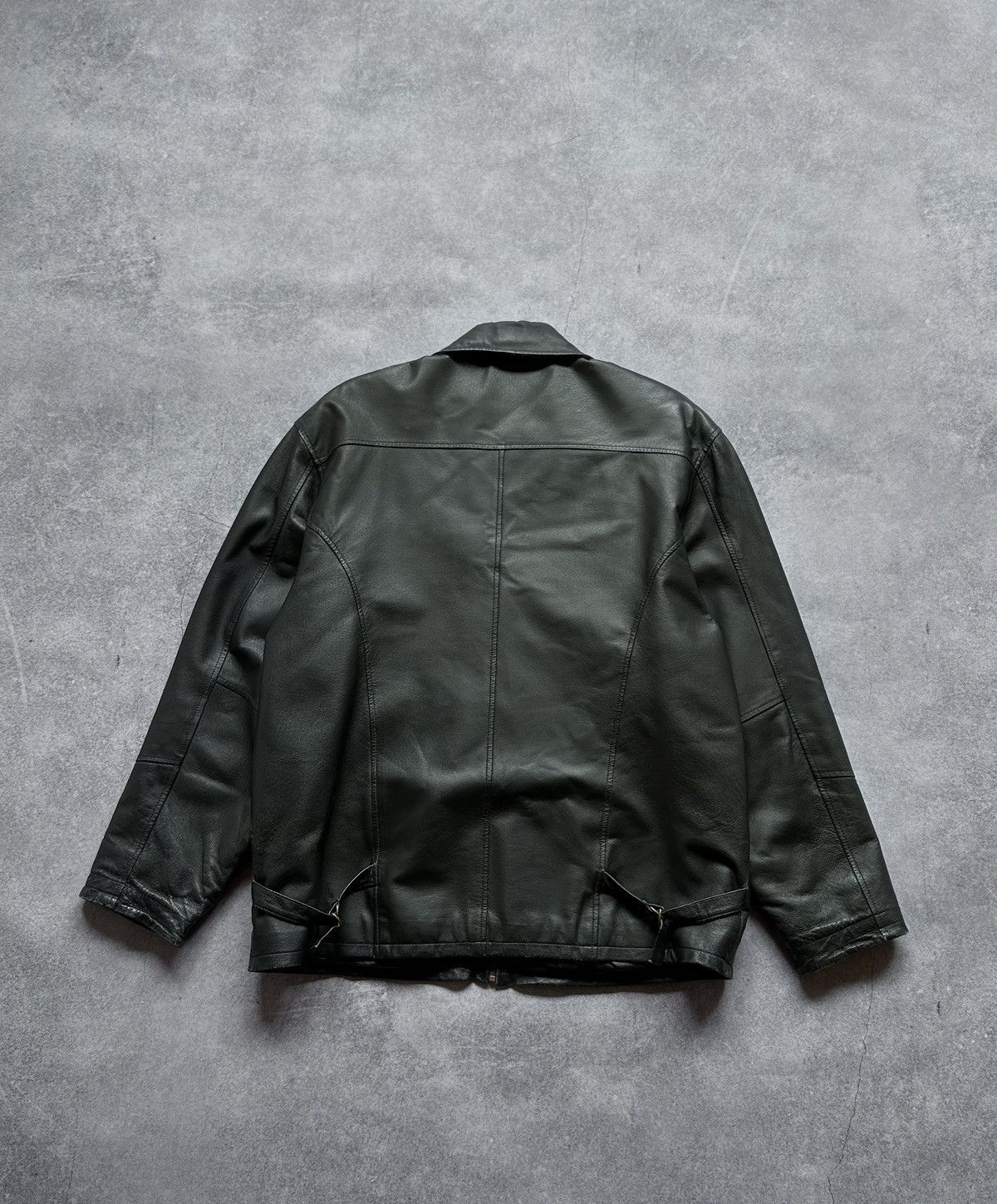 Genuine Leather × Vintage Vintage Cowest Leather Bomber jacket y2k genuine leather Size US XL / EU 56 / 4 - 3 Thumbnail
