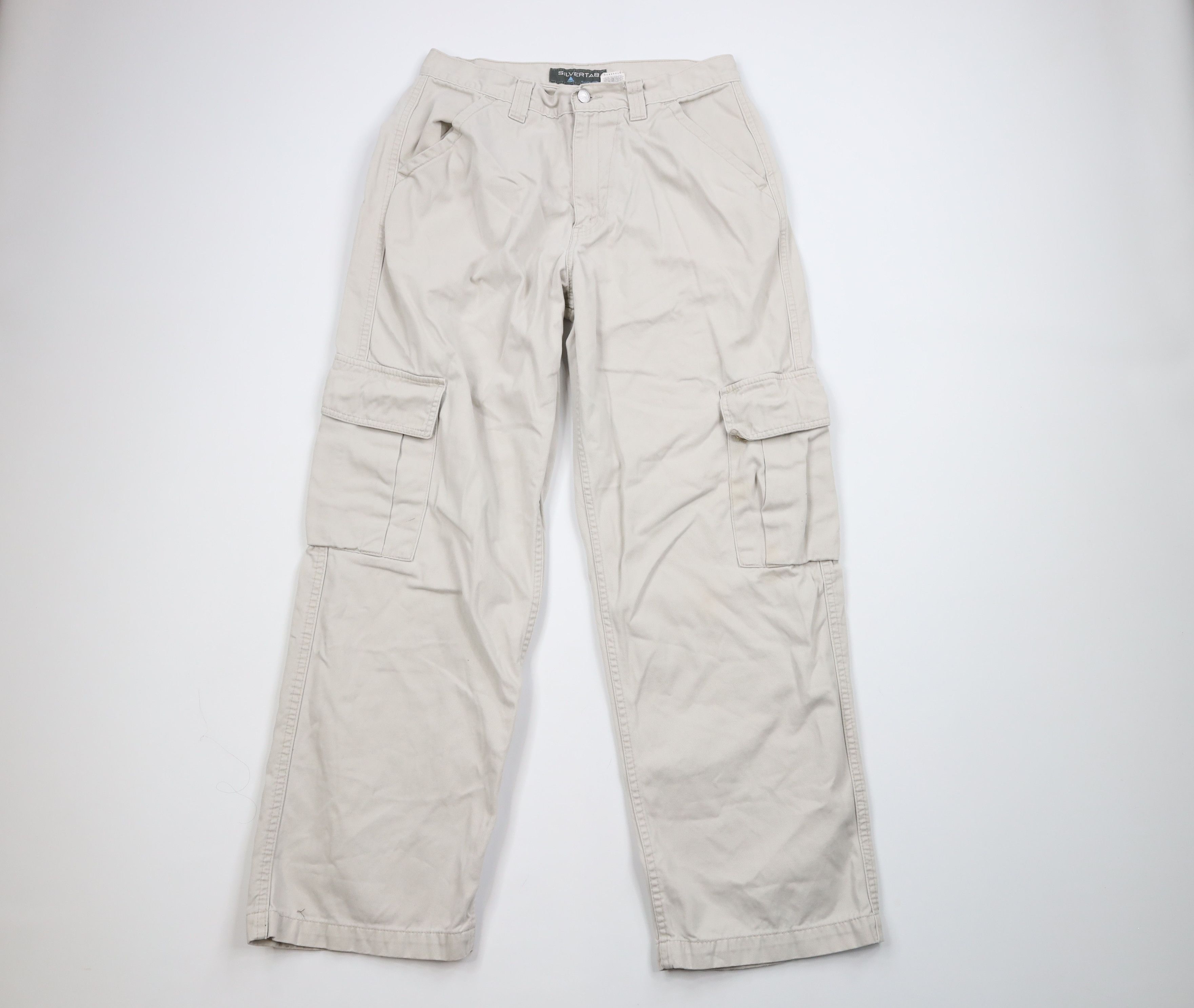 Levi's × Vintage Vintage Y2K Levis SilverTab Loose Baggy Wide Leg Cargo Pants Size US 32 / EU 48 - 1 Thumbnail