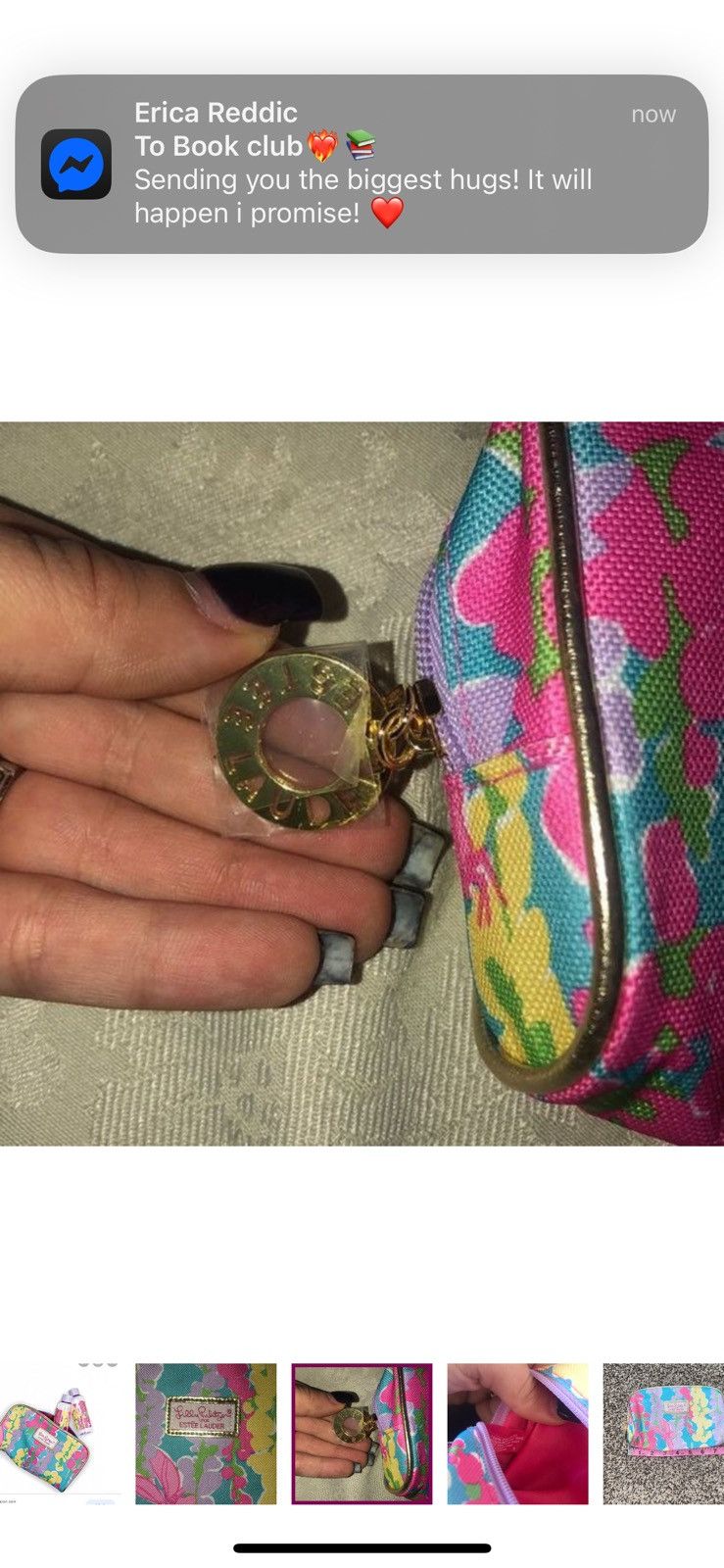 Lilly Pulitzer Lilly Pulitzer X Estée Lauder snapdragon cosmetic pouch Size ONE SIZE - 4 Thumbnail