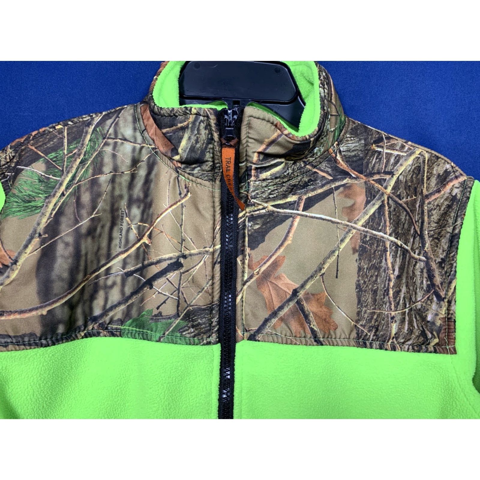Vintage TRAIL CREST 100% Polyester Full Zip Women's Jacket sz Medium camouflage & Green Size M / US 6-8 / IT 42-44 - 2 Thumbnail