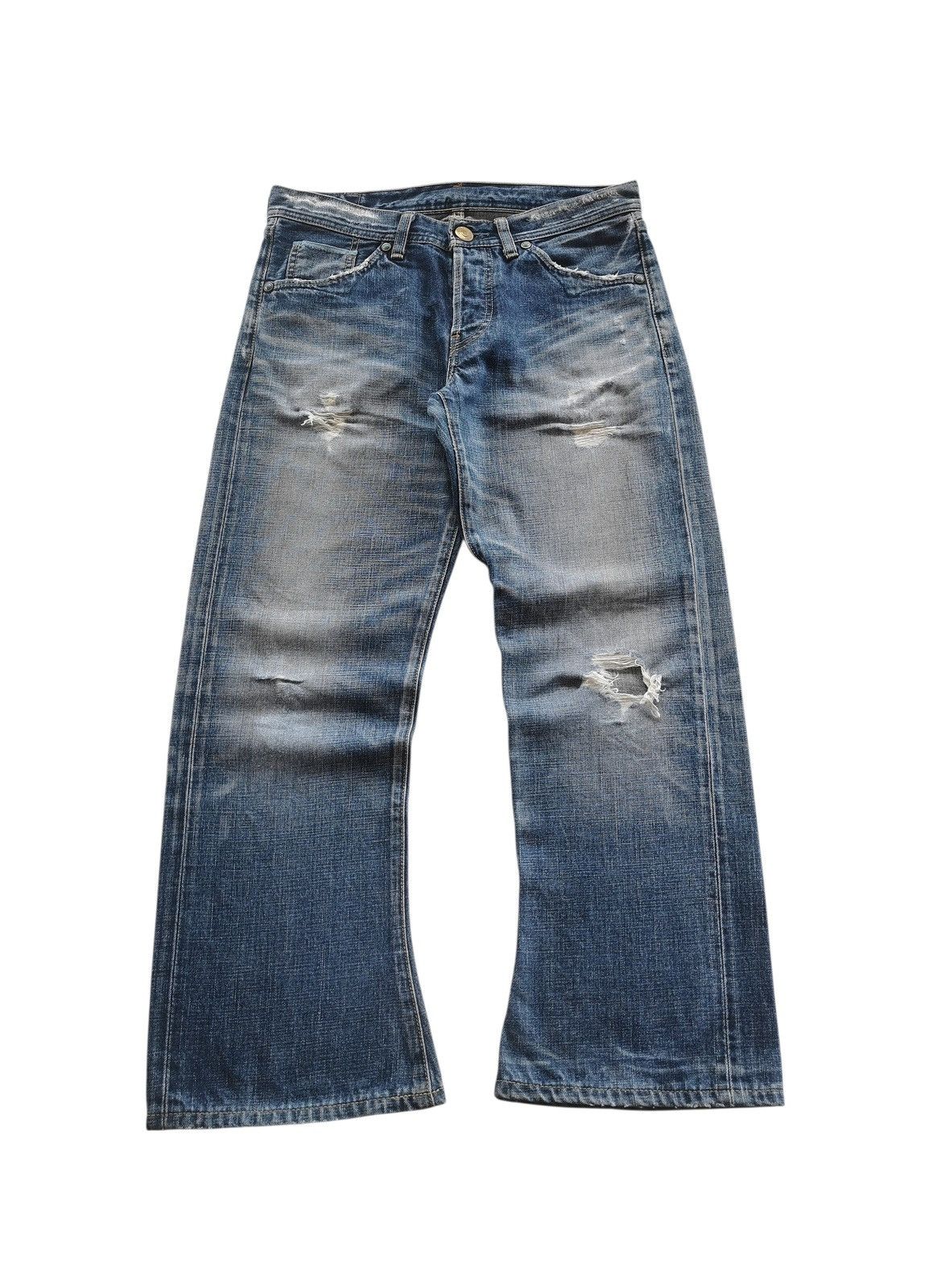 Levi's Levi’s Selvedge Bootcut Flare Jeans Distressed Vintage Denim Size 30" / US 8 / IT 44 - 1 Thumbnail