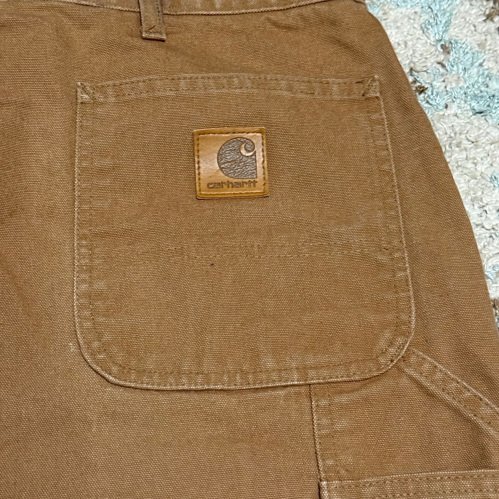 Carhartt × Vintage Vintage Carhartt B11 BRN Canvas Carpenter Pants Size 40x30 Size US 40 / EU 56 - 4 Thumbnail