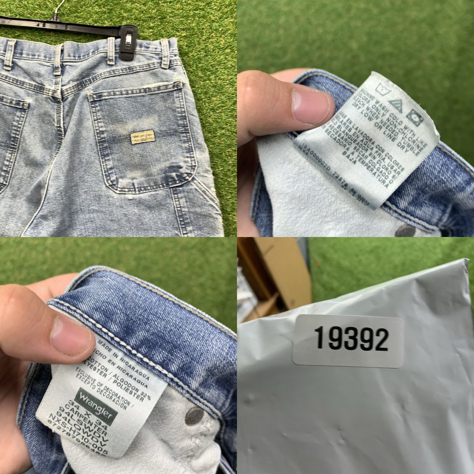 Wrangler VINTAGE Wrangler Jeans Shorts Mens 34 Blue Denim Carpenter Baggy 90s Denim Jeans Short? Size US 34 / EU 50 - 8 Thumbnail