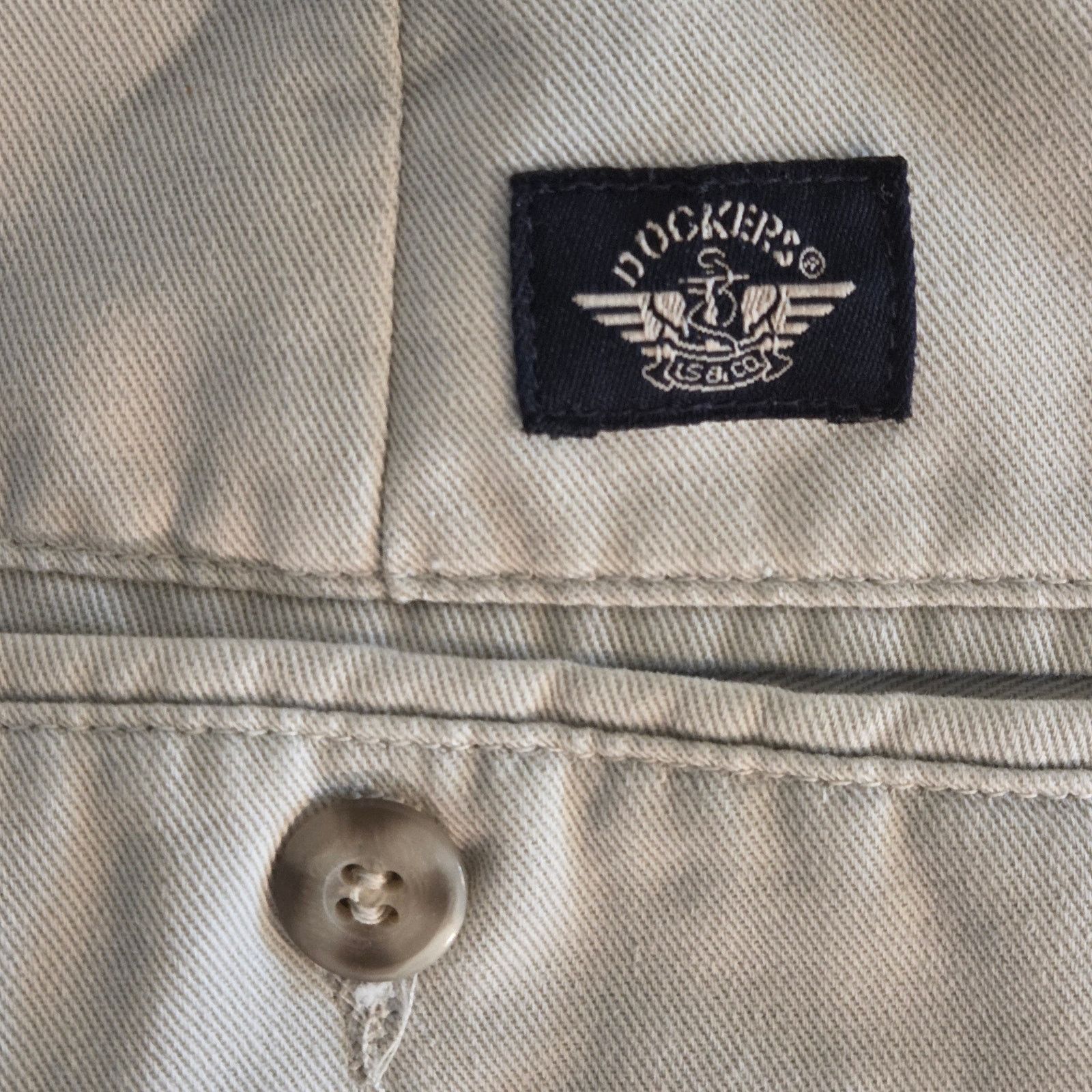 Dockers Stylish Cream Dockers Men's Chino Pants - Size W34 L30 Size US 34 / EU 50 - 4 Thumbnail