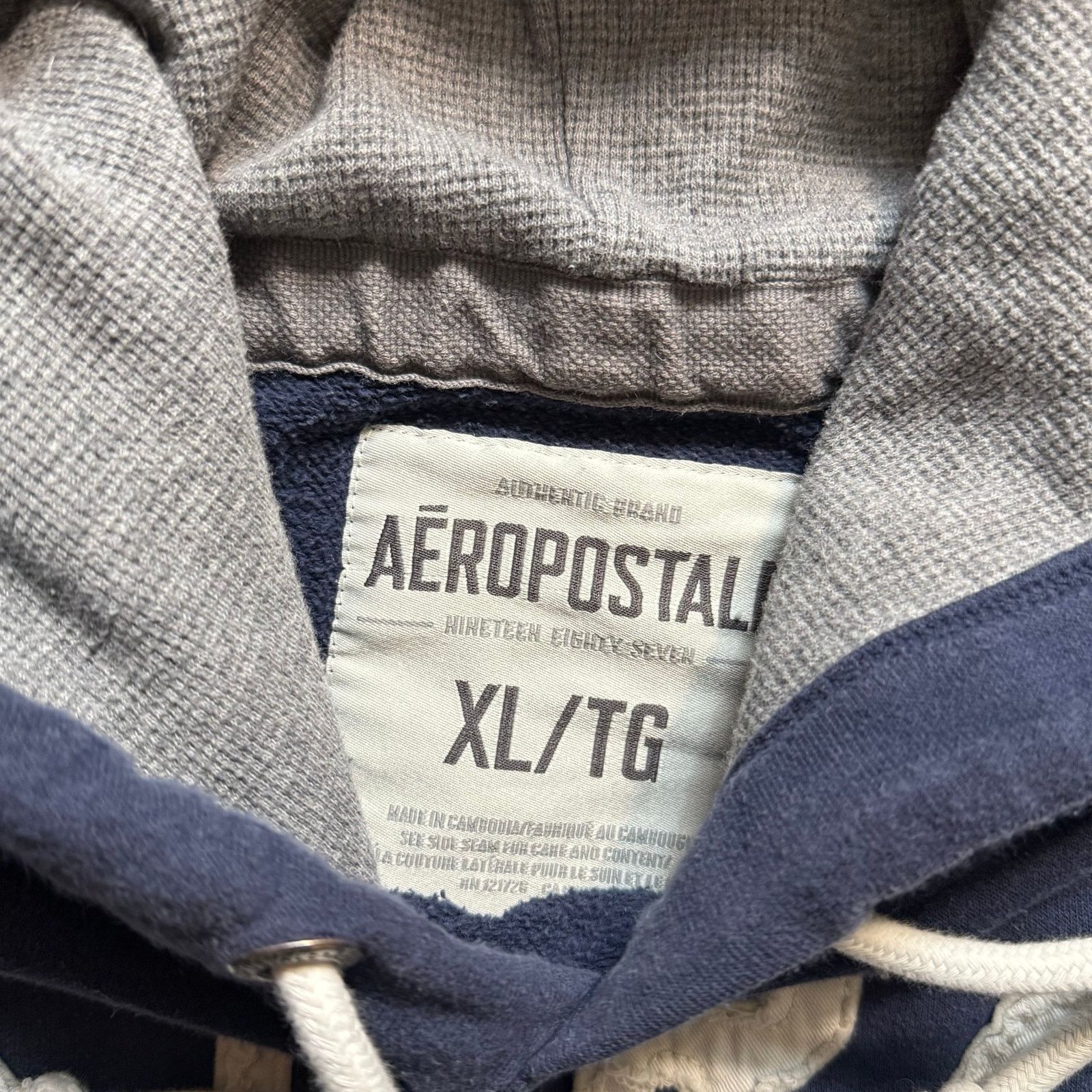 Aeropostale Y2K 2000s Aeropostale Navy Blue Hoodie XL Size US XL / EU 56 / 4 - 3 Thumbnail