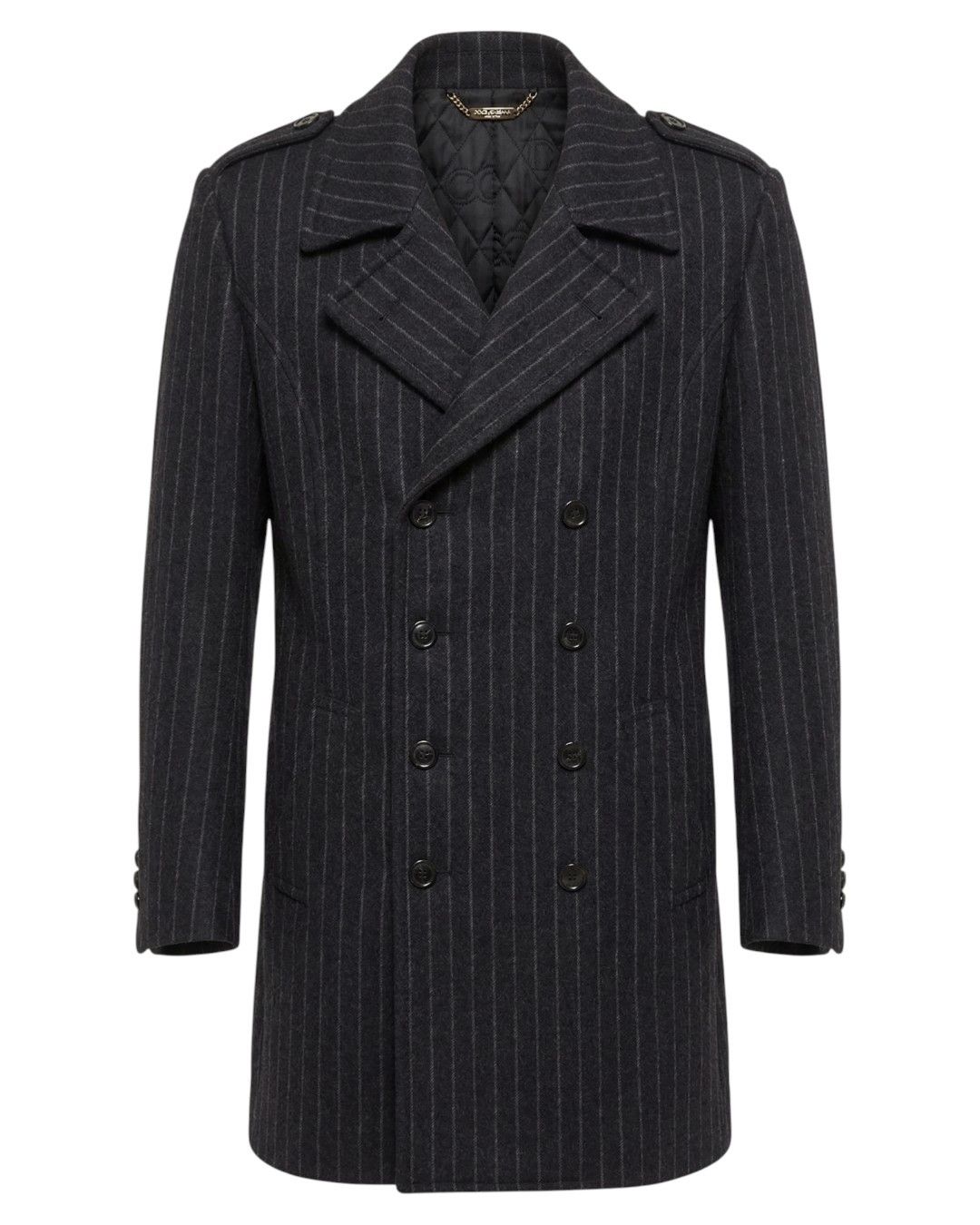 Dolce & Gabbana DOUBLE BREASTED WOOL HEAVY COAT Size US S / EU 44-46 / 1 - 1 Thumbnail