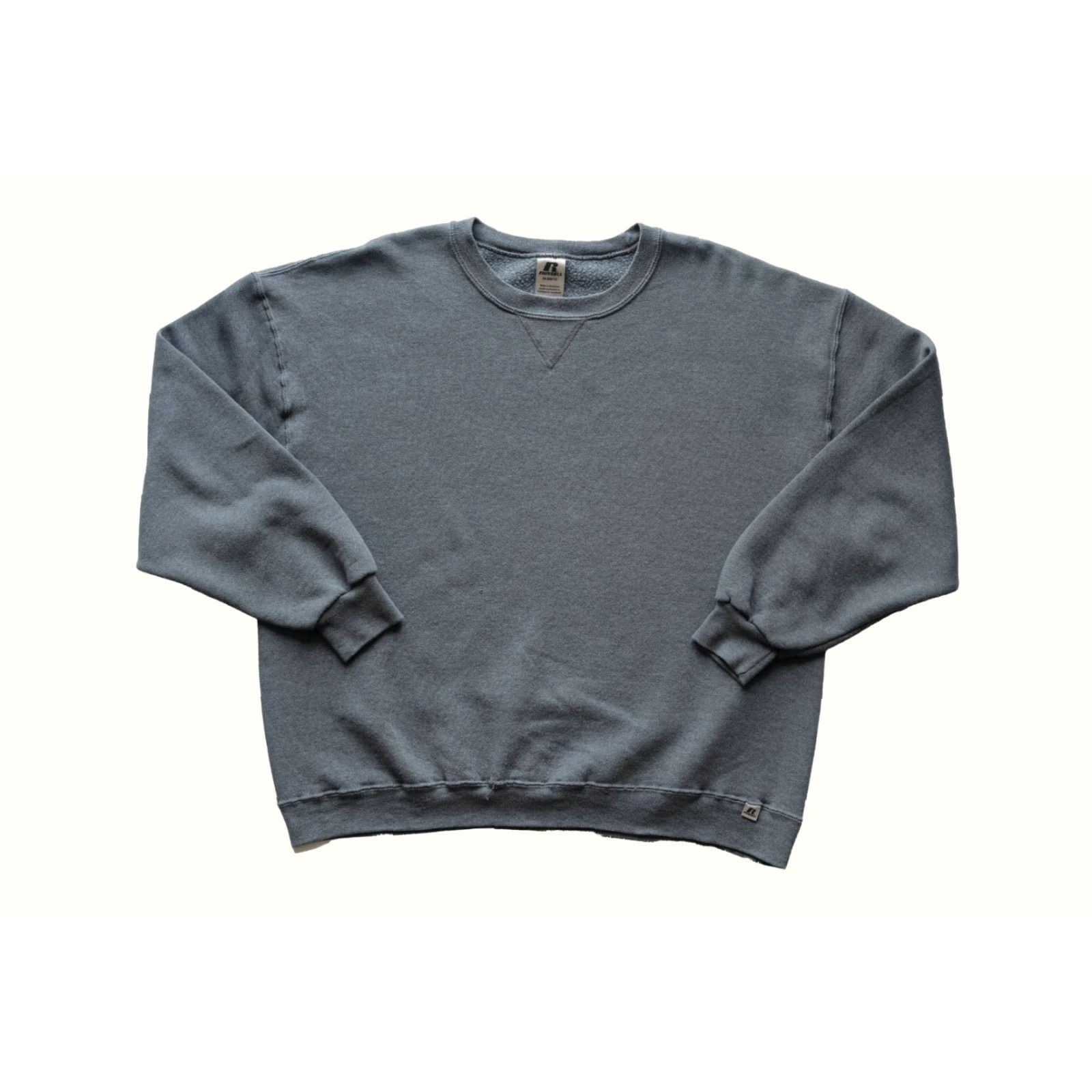 Russell Athletic VINTAGE Russell Athletic Crewneck Sweatshirt Men XL Dark Gray 90s VTG Logo Cotton Blend Fleece Equipment: Heavyweight, All Seasons, Regular Fit Size US XL / EU 56 / 4 - 2 Thumbnail