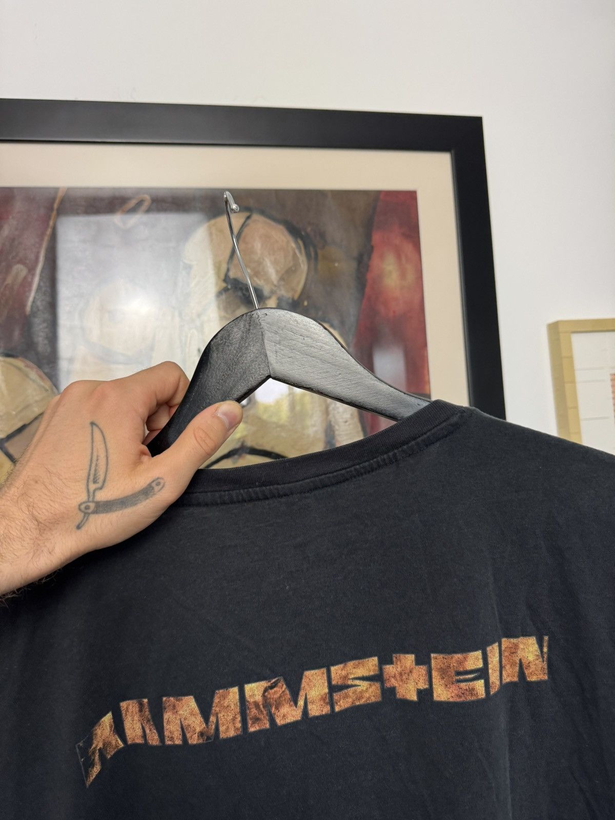 Band Tees Rare Vintage Y2k Rammstein Band Tee Rock Metal Fire Flame Size US XXL / EU 58 / 5 - 3 Thumbnail