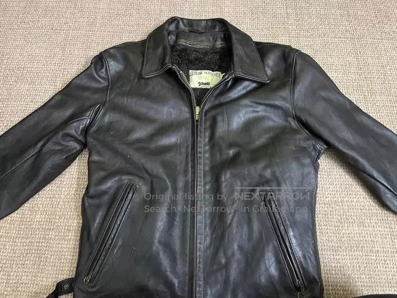 Schott Schott Horseskin motorcycle jacket Size US XL / EU 56 / 4 - 2 Thumbnail