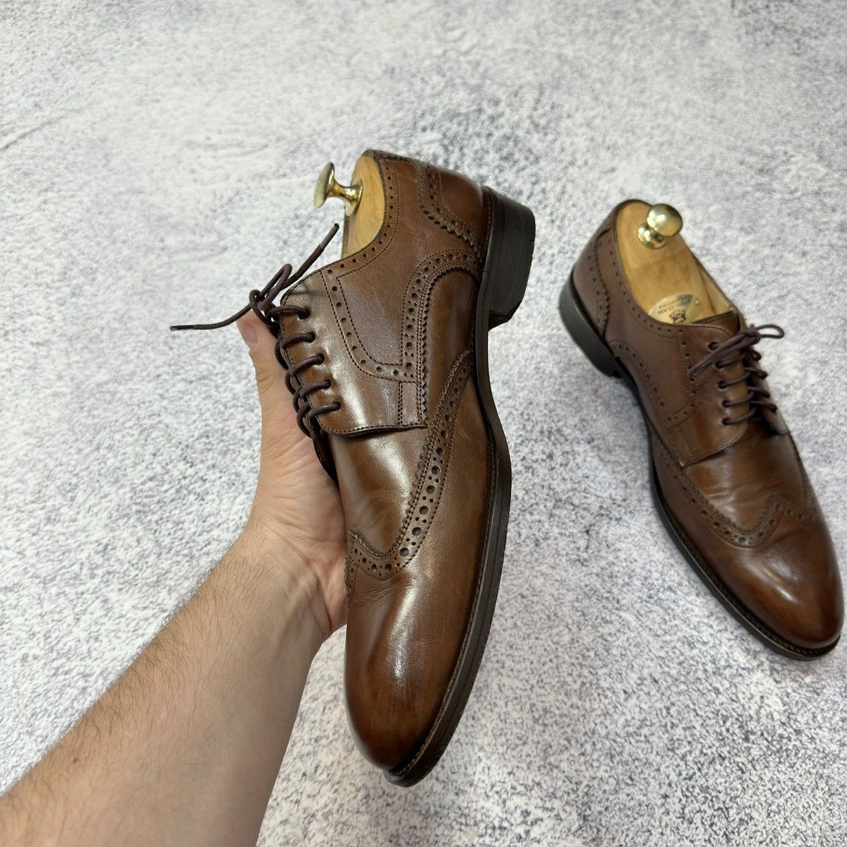 NAVYBOOT Navyboot Mens Derby Brogues US8.5 UK7.5 EU41.5 26.5cm Size US 8.5 / EU 41-42 - 5 Thumbnail
