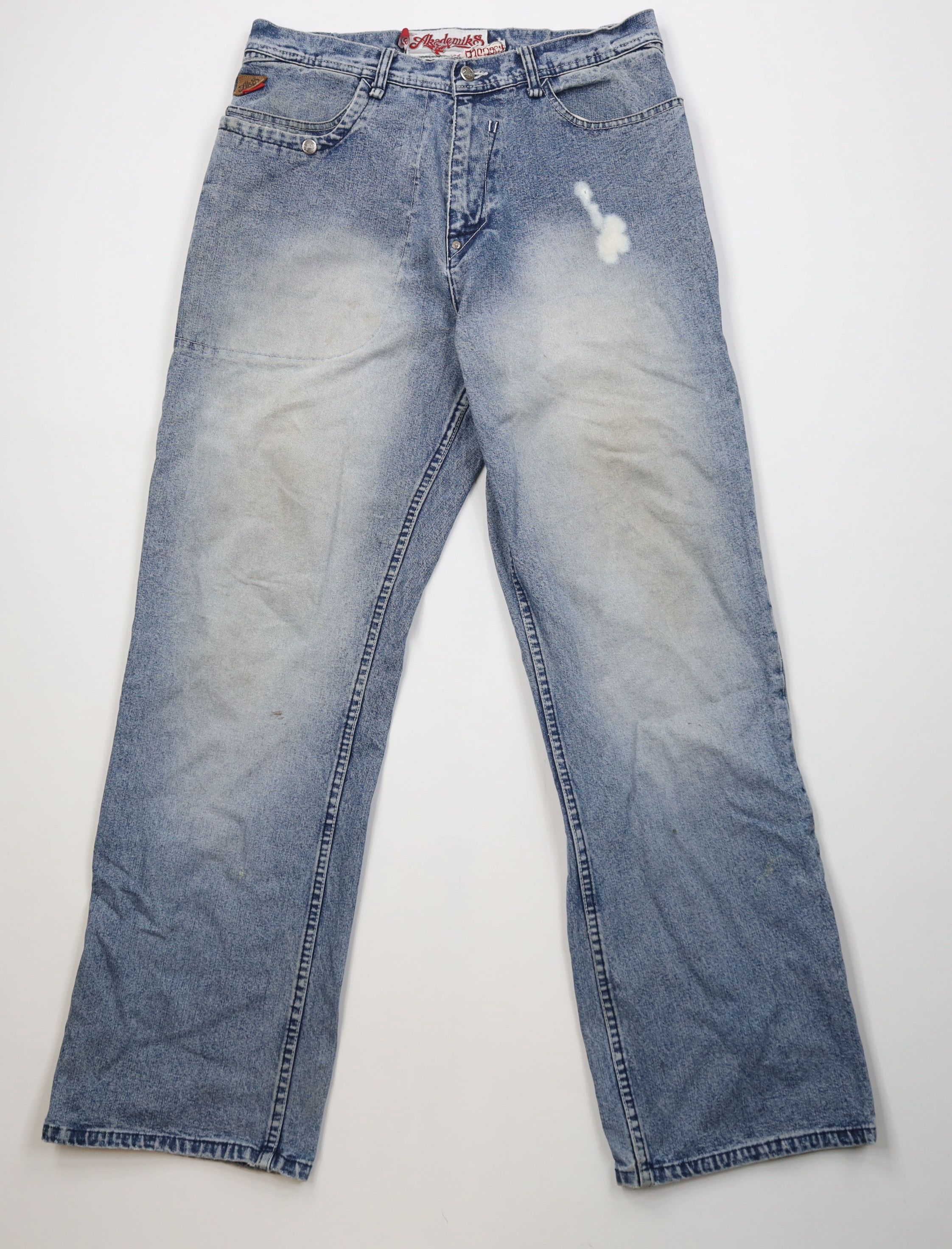 Vintage Vintage 90s Y2K Streetwear Baggy Wide Leg Denim Jeans Size US 34 / EU 50 - 1 Thumbnail