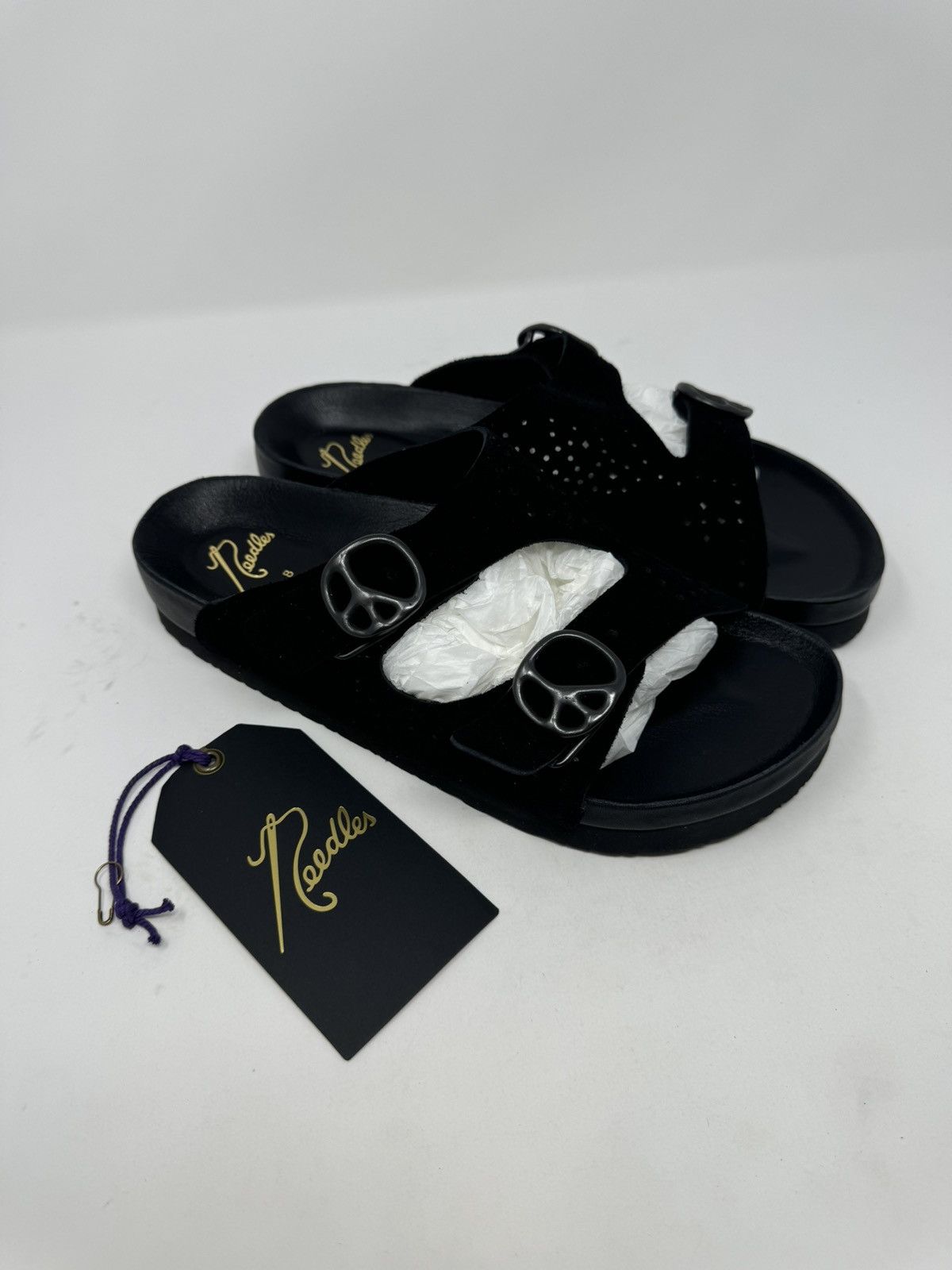 Needles Suede Leather Double Strap Sandal Size US 8 / EU 41 - 1 Thumbnail