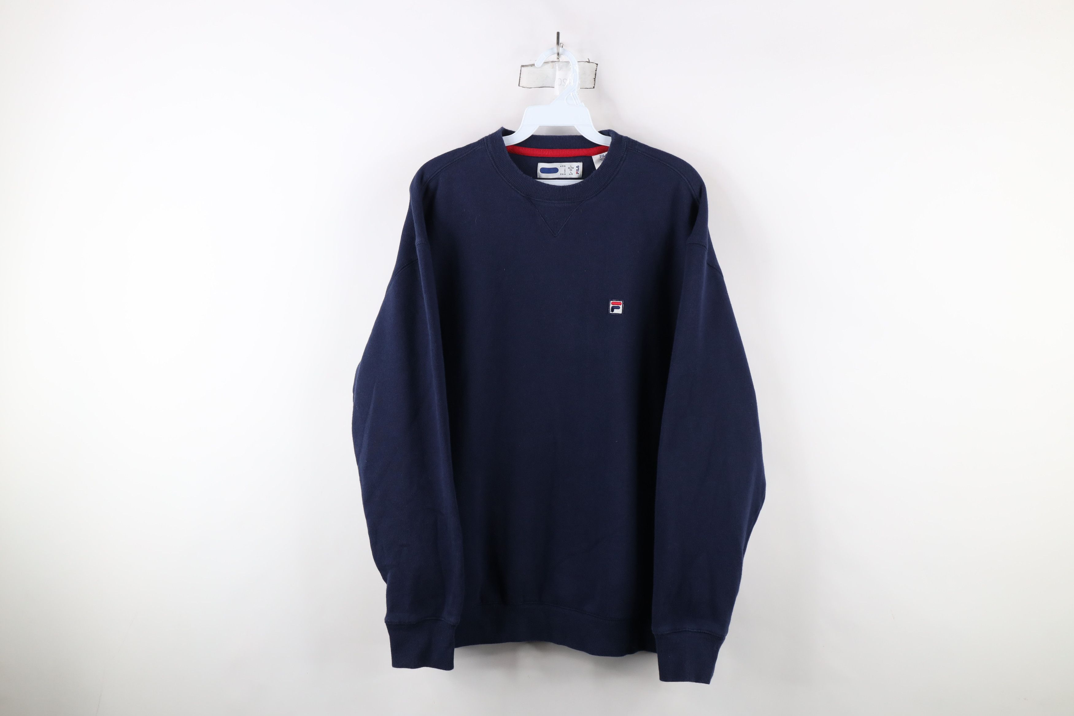Fila Sweatshirt Womens Size M Pastel Blue & Navy Vintage Retro 90s
