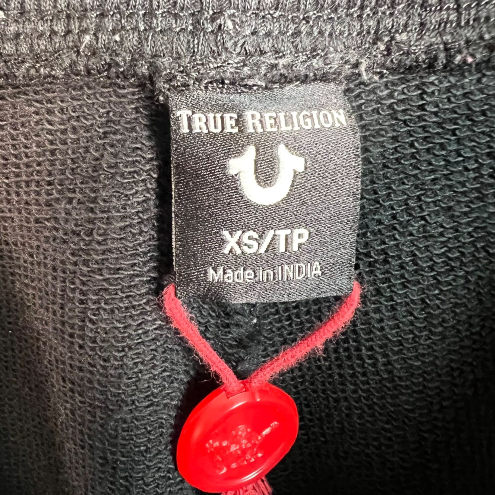 True Religion True Religion XS Black Distressed Jogger Sweatpants Ripped Streetwear Mens Size US 27 - 3 Thumbnail