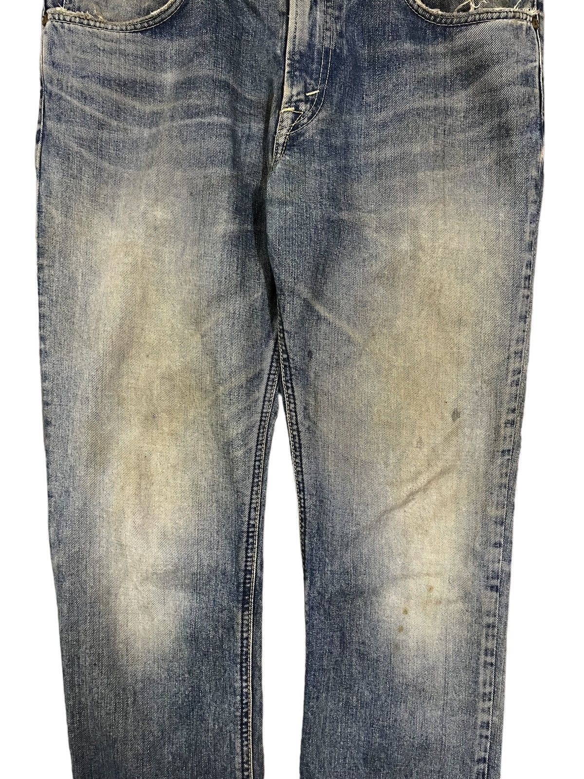 Japanese Brand × Lee Vintage Lee Mud Wash Distressed Straight Cut Classic Jeans Size US 32 / EU 48 - 3 Thumbnail