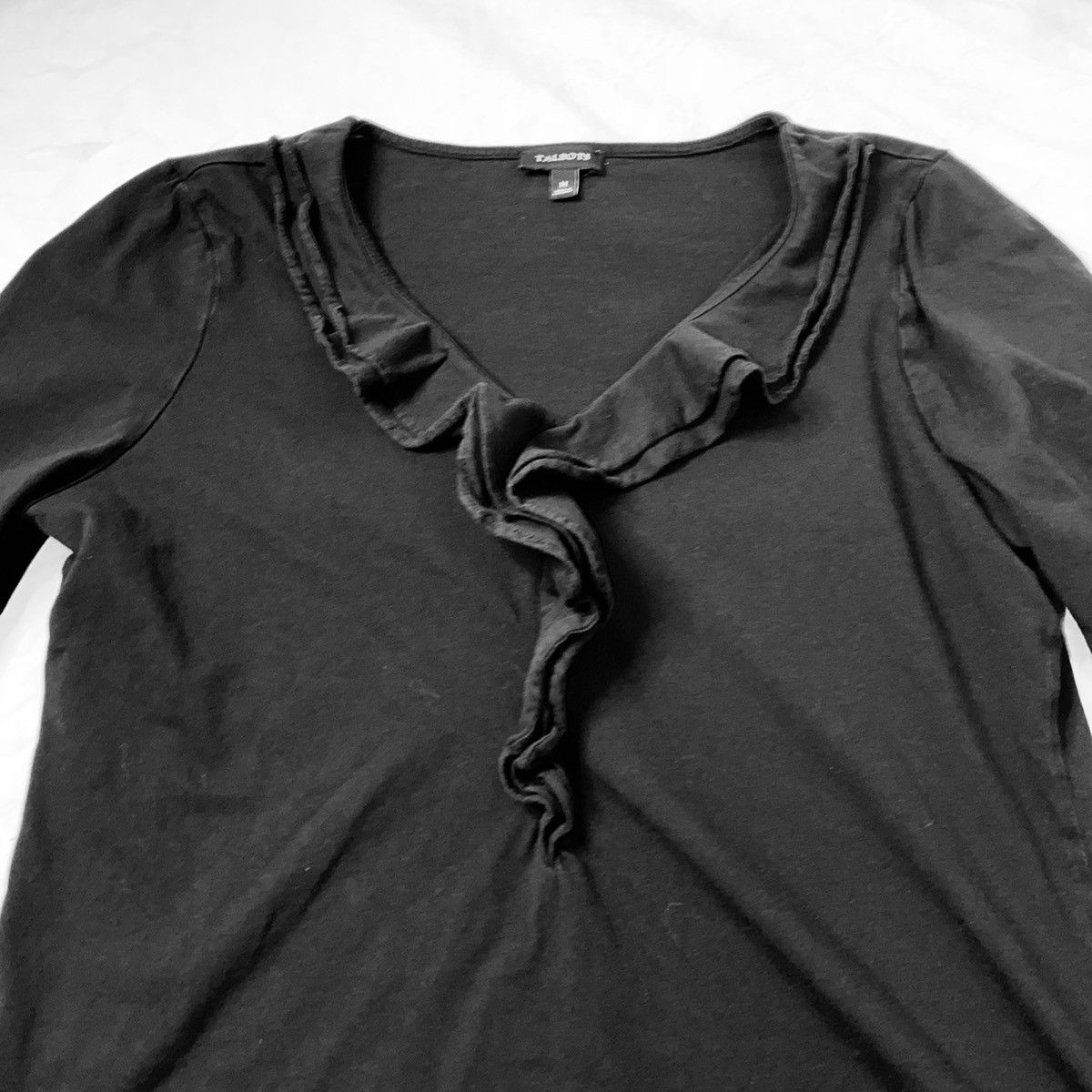 Talbots Talbots Blouse Womens Black Sz M 3/4 Sleeve Casual EUC Size M / US 6-8 / IT 42-44 - 4 Thumbnail