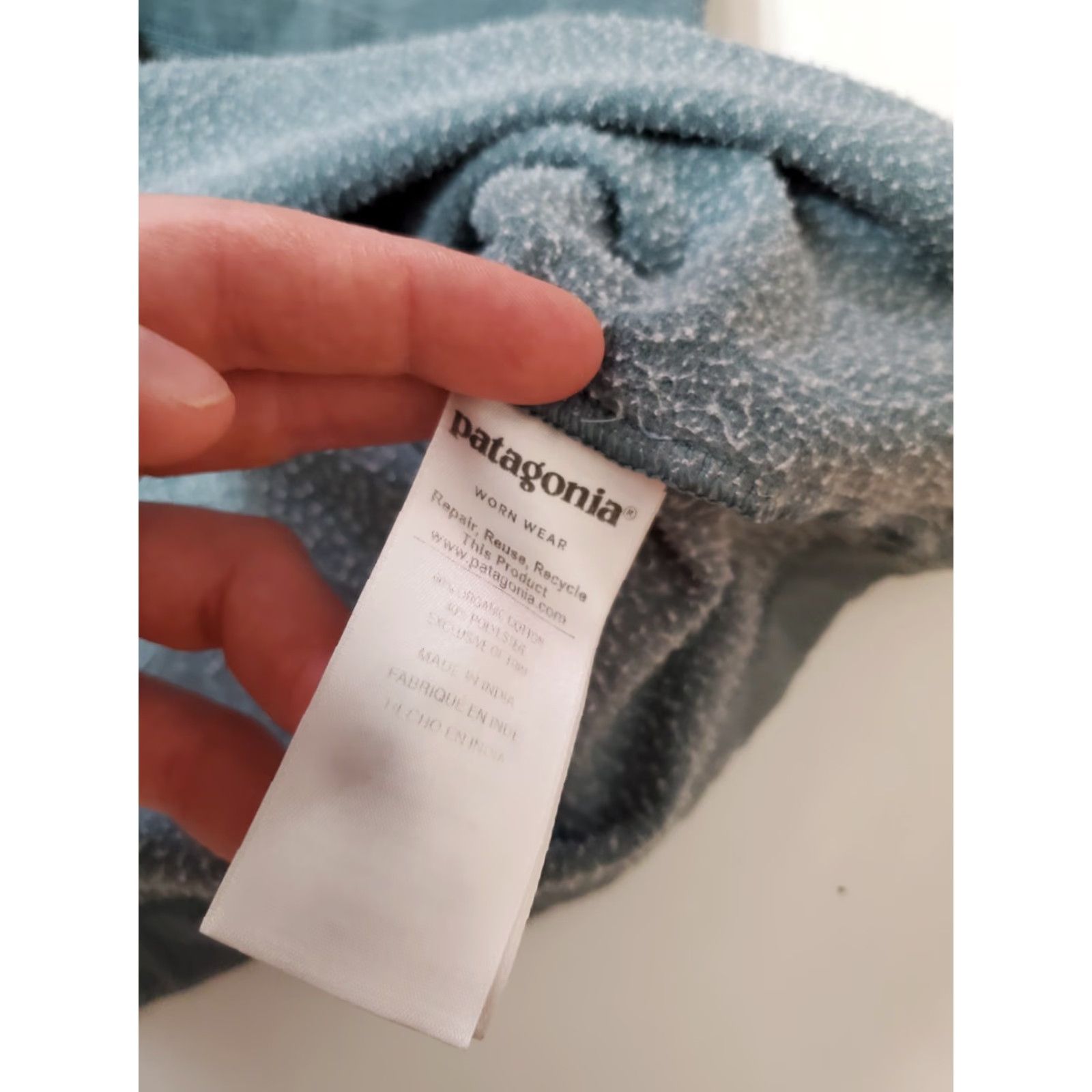 Patagonia Patagonia Sweatshirt Blue Logo P-6 Men M Crew Lightweight Organic Cotton Polyester Knit Fitz Roy Vintage: No Size US M / EU 48-50 / 2 - 4 Thumbnail