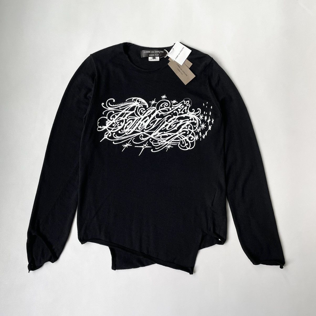 Comme des Garcons A/W 15 ‘Metal Logo’ Black Sweater Size US M / EU 48-50 / 2 - 15 Thumbnail