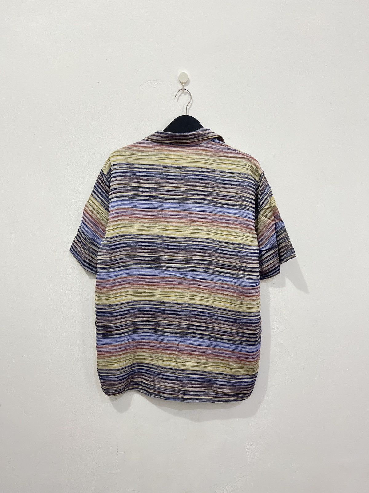 Missoni Vintage Missoni Geometric Striped Button Up Shirt Size US M / EU 48-50 / 2 - 7 Thumbnail
