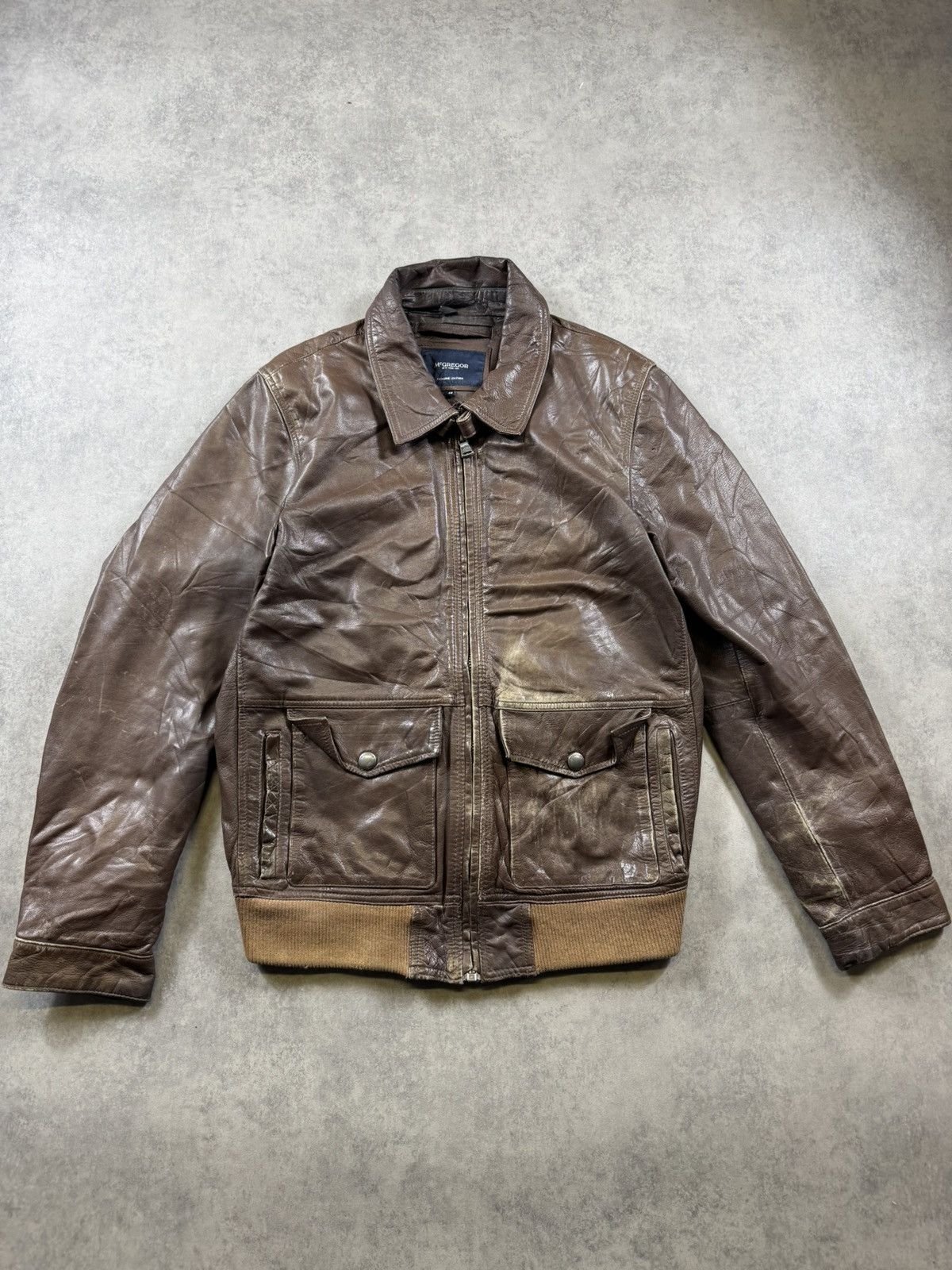 McGregor McGregor Vintage Leather Jacket Size US S / EU 44-46 / 1 - 1 Thumbnail