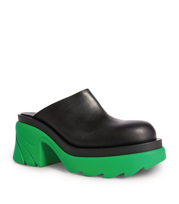 Bottega Veneta o1bcso1str0924 Flash in Green/Black Size US 8 / IT 38 - 3 Thumbnail