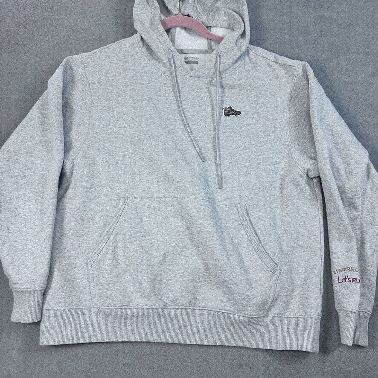 Merrell Merrell Hoodie Mens Sz Boot Medium Hood Sweatshirt Gray Size US M / EU 48-50 / 2 - 2 Thumbnail