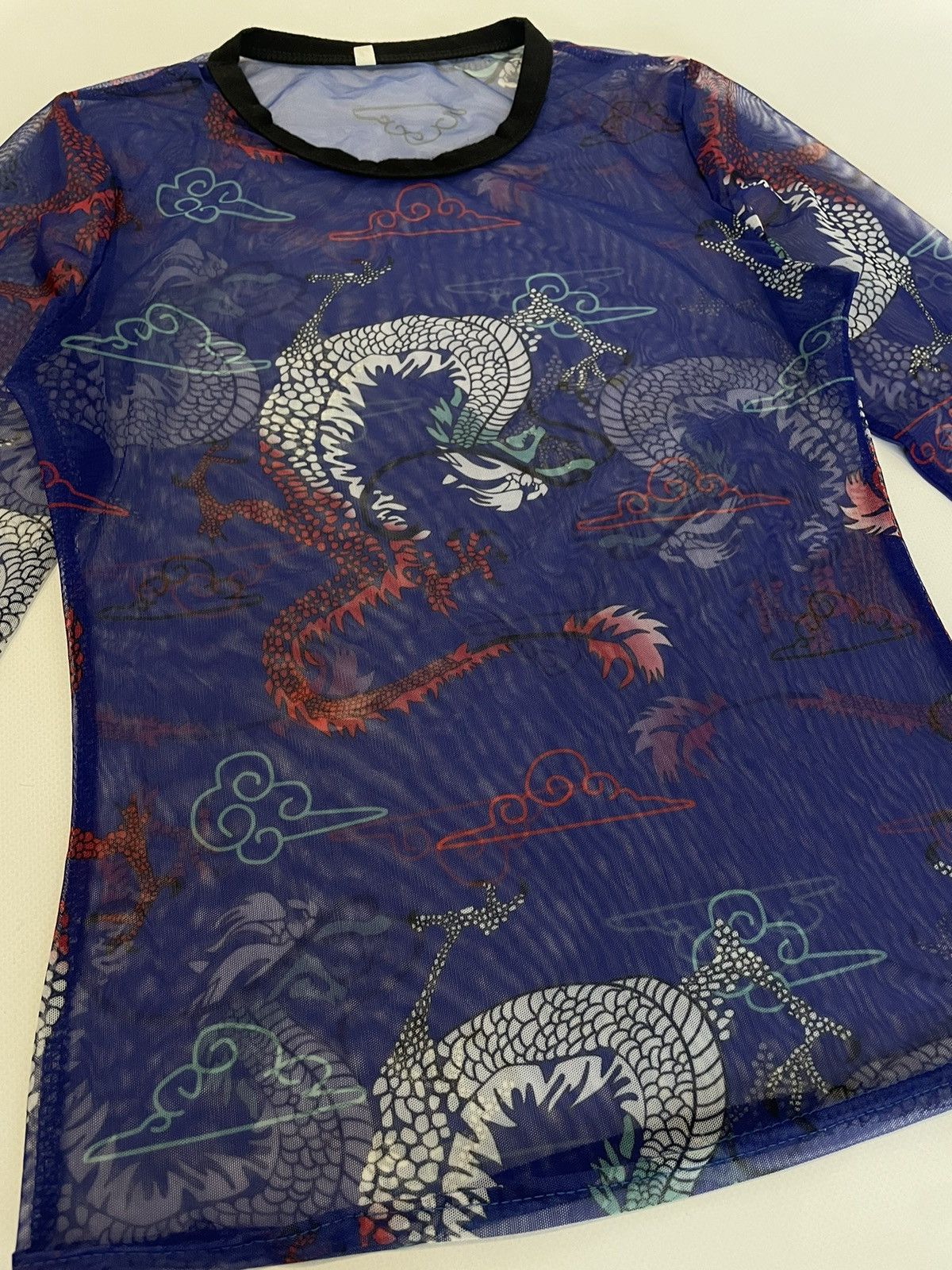 Japanese Brand Y2K Dragon Mesh Top Size S / US 4 / IT 40 - 3 Thumbnail