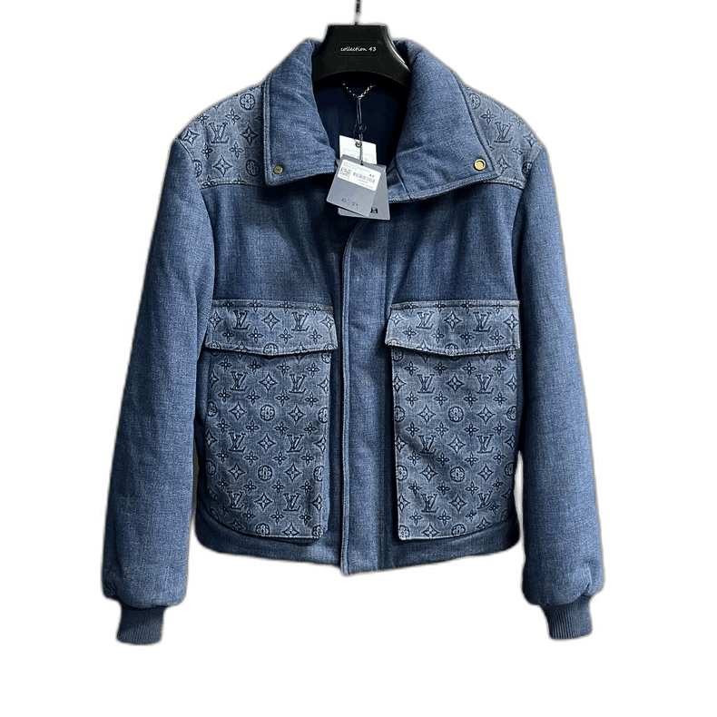 Louis Vuitton Louis Vuitton Louis Vuitton Blue Logo Denim Jacket-2506 Size US L / EU 52-54 / 3 - 1 Thumbnail