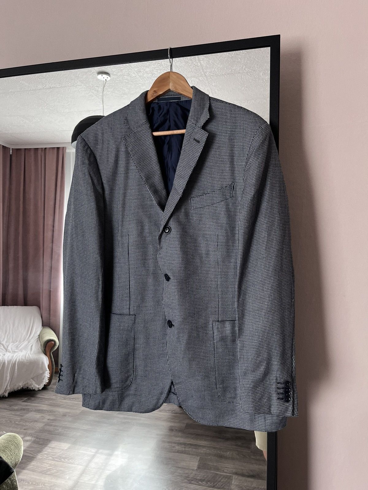 Ermenegildo Zegna Ermenegildo Zegna Cotton/Cashmere Blazer 7-54R Size 54R - 1 Thumbnail