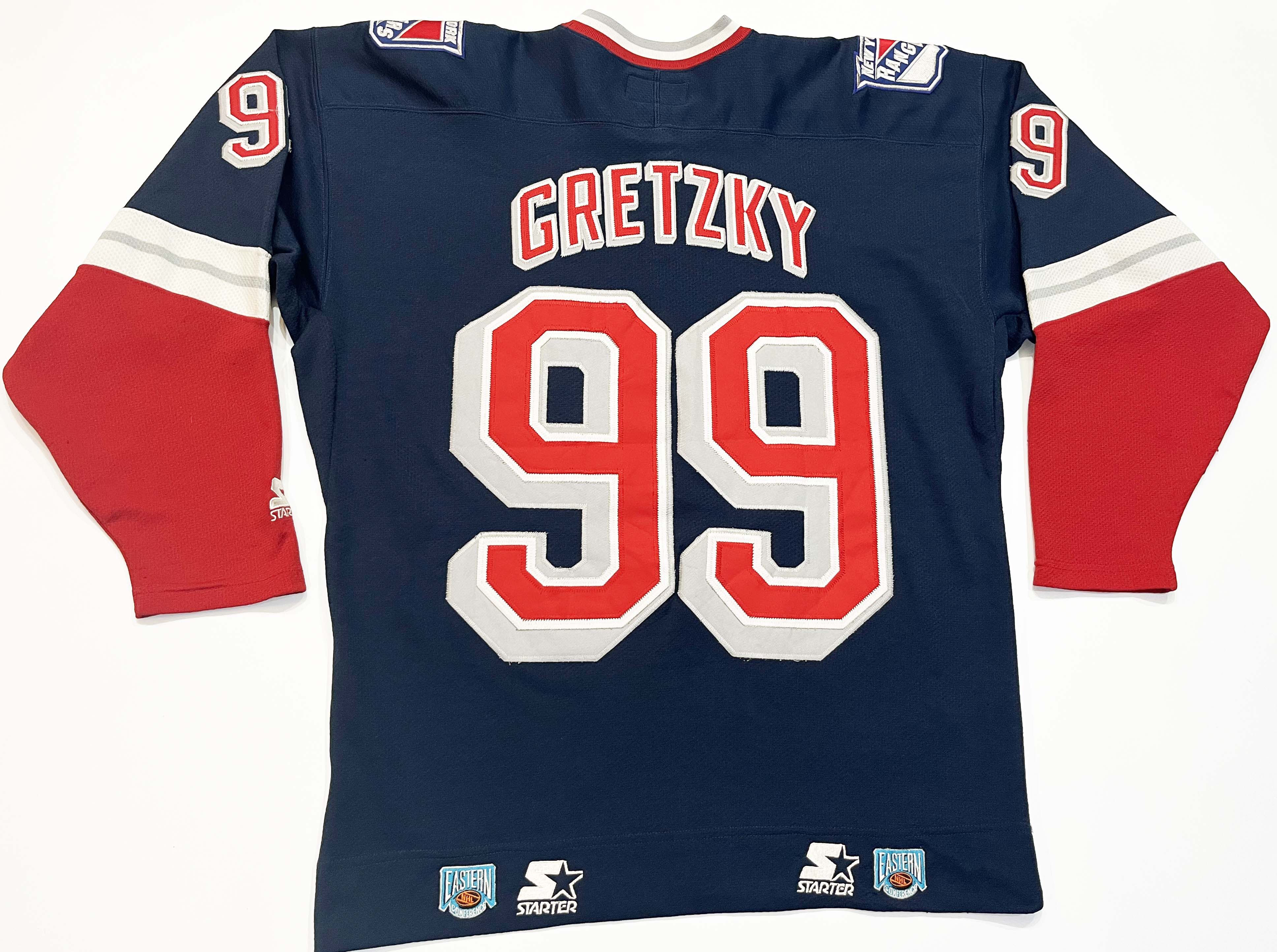 Starter Vtg Starter New York Rangers GRETZKY #99 NHL Hockey Jersey Size US L / EU 52-54 / 3 - 1 Thumbnail