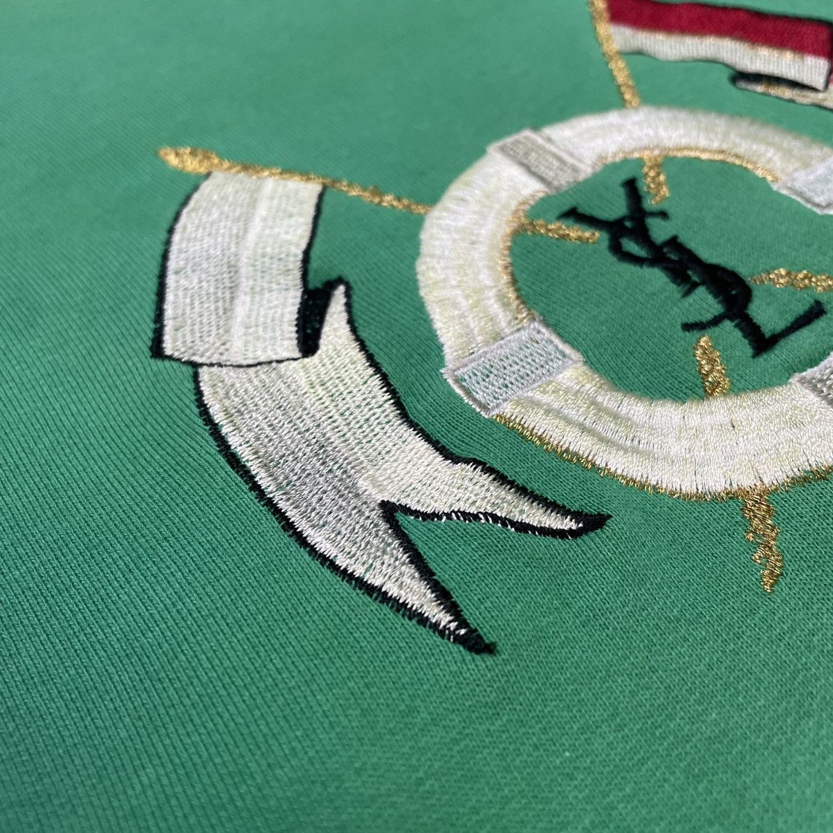 Yves Saint Laurent VINTAGE 80s YVES SAINT LAURENT EMBROIDERED LOGO SWEATSHIRT Size US L / EU 52-54 / 3 - 15 Thumbnail