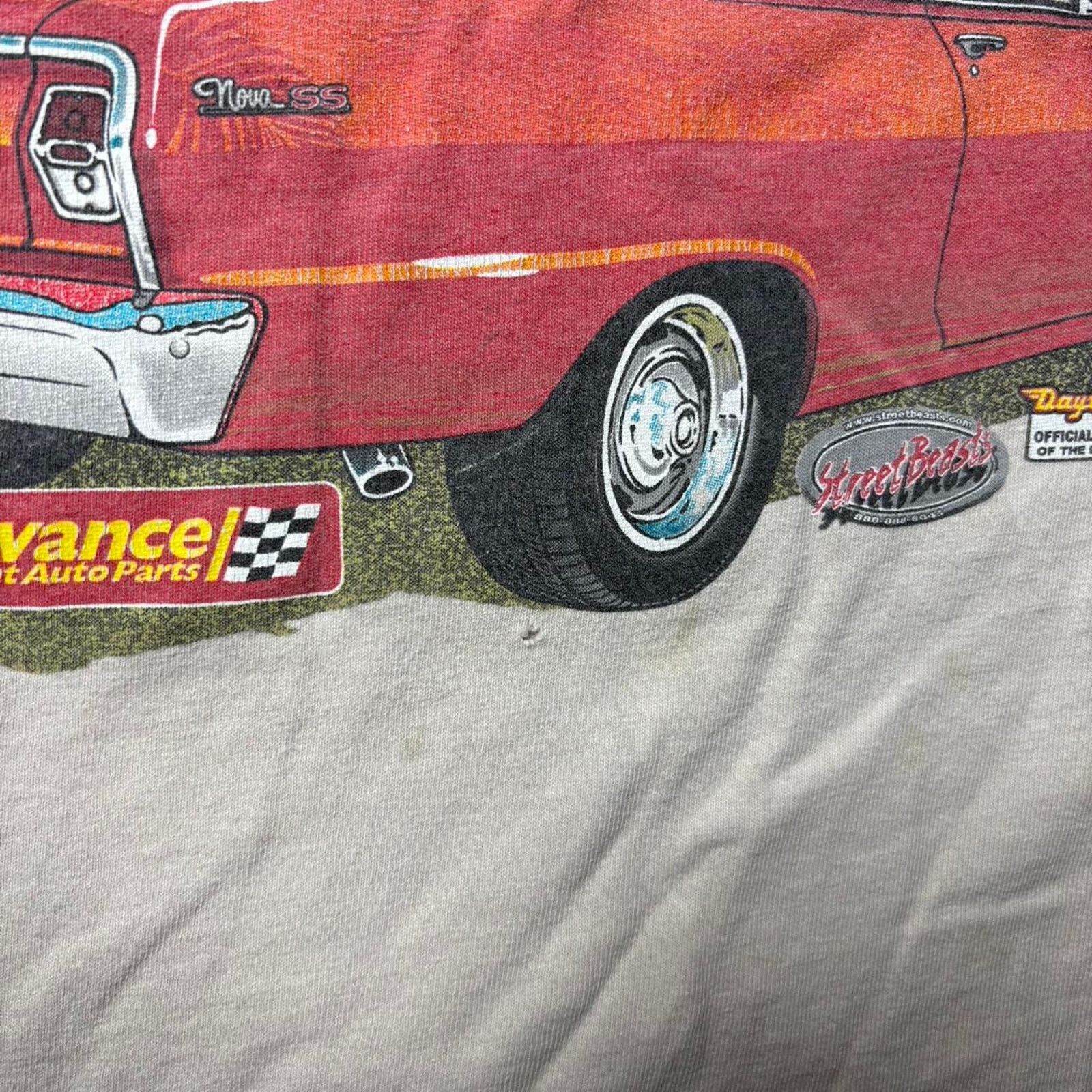 Hanes White 2005 Daytona Turkey Run Car Shirt Size US XL / EU 56 / 4 - 3 Thumbnail