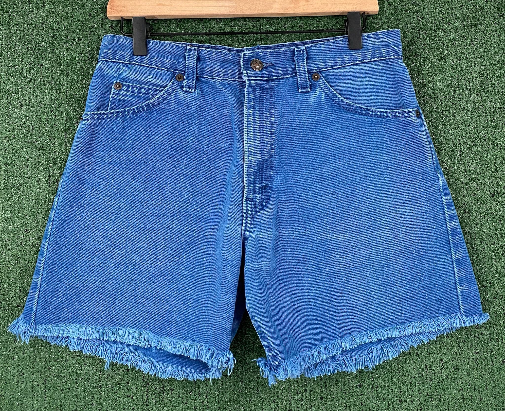 Levi's 80’s Levi’s Orange Tab Indigo Cut Off Jean Shorts 29” Waist Size 26" / US 2 / IT 38 - 2 Thumbnail