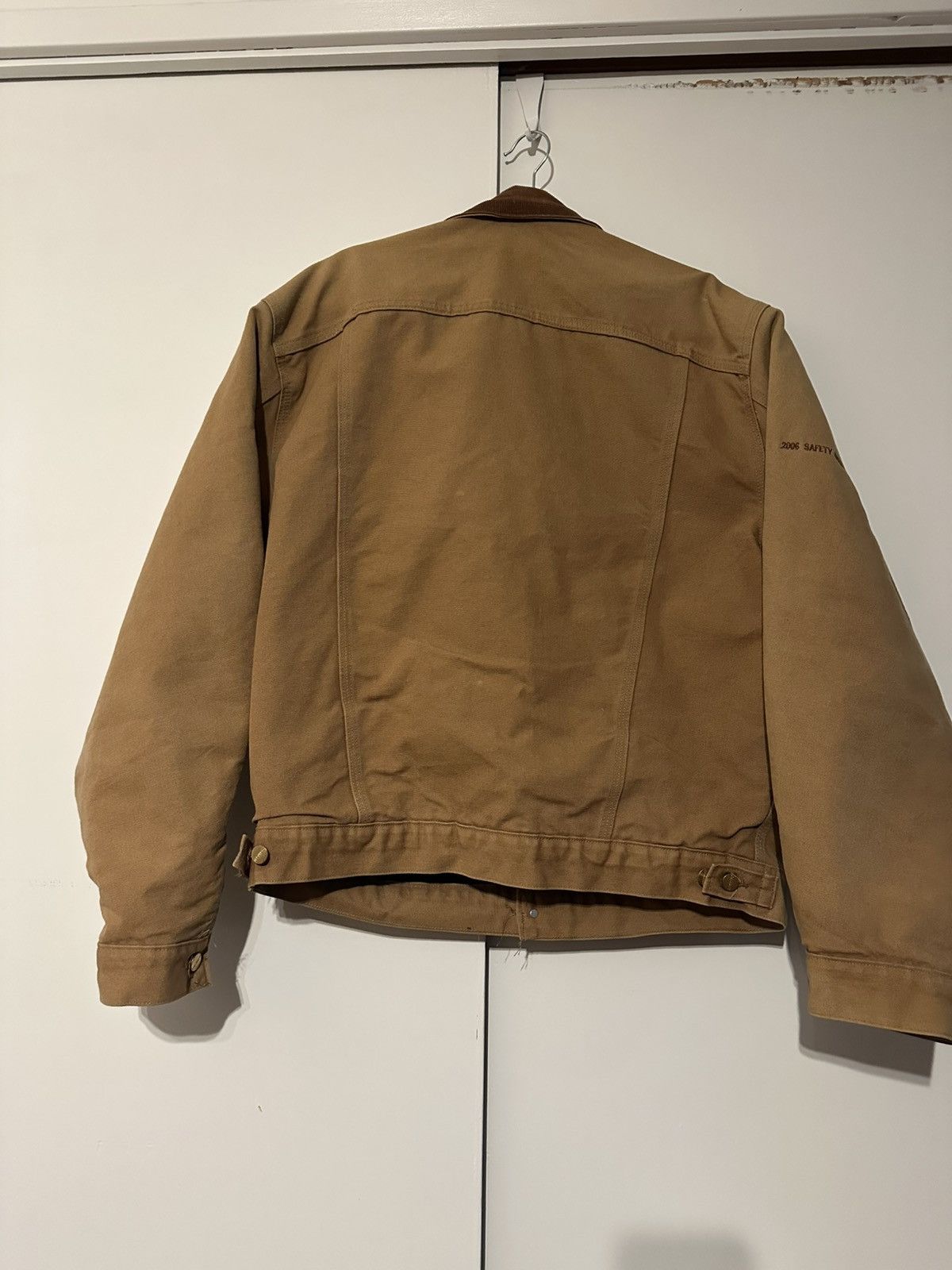 Carhartt × Vintage Vintage Carhartt Blanket Lined Trucker Jacket Embroidered Size US L / EU 52-54 / 3 - 2 Thumbnail