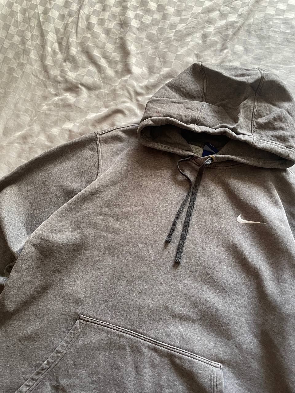 Nike Vintage Nike Hoodie Sweater thrashed sun faded swoosh check Size US XL / EU 56 / 4 - 5 Thumbnail