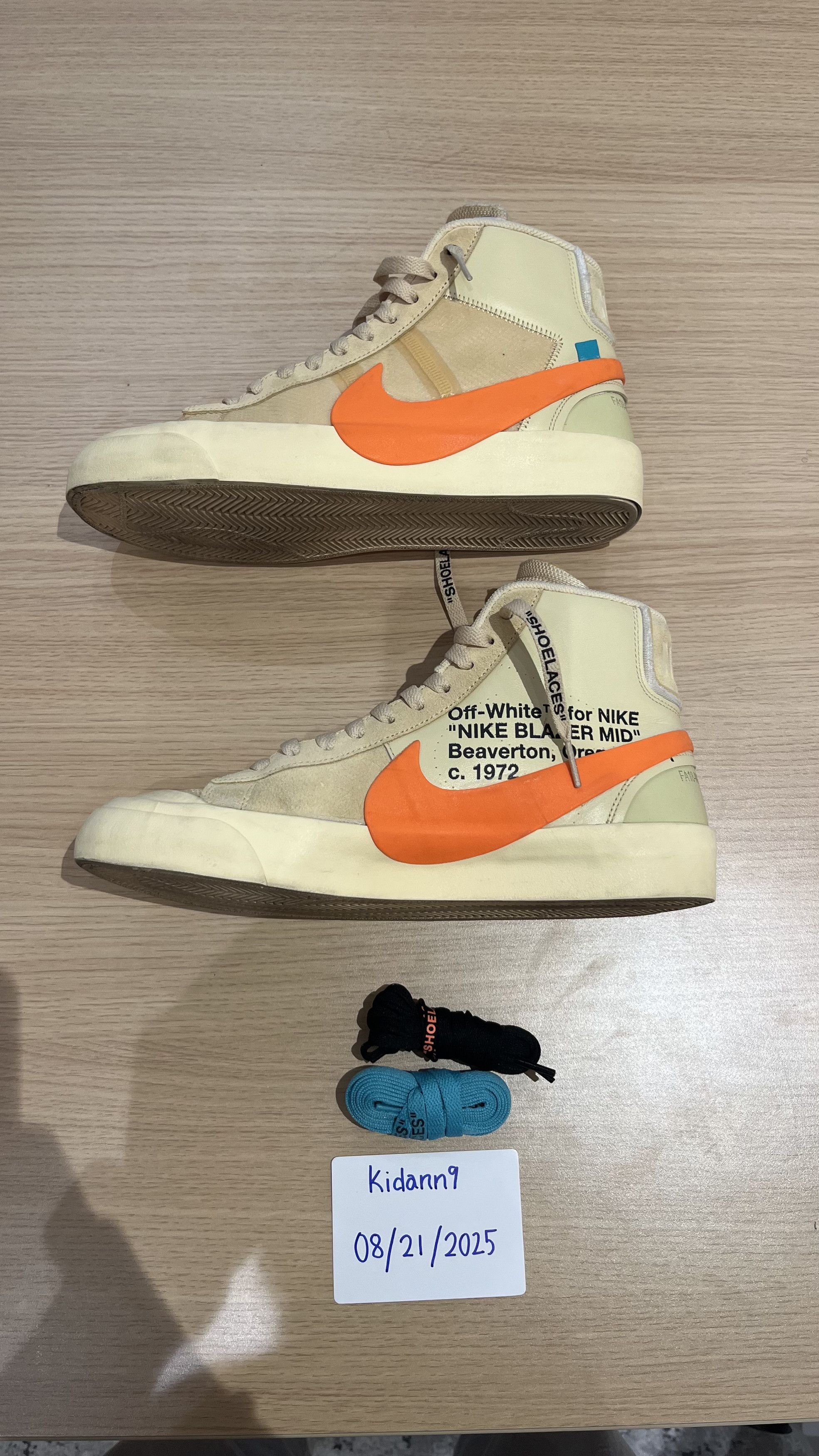 Nike × Off-White Nike Blazer Mid Off-White All Hallow's Eve Size US 9.5 / EU 42-43 - 3 Thumbnail